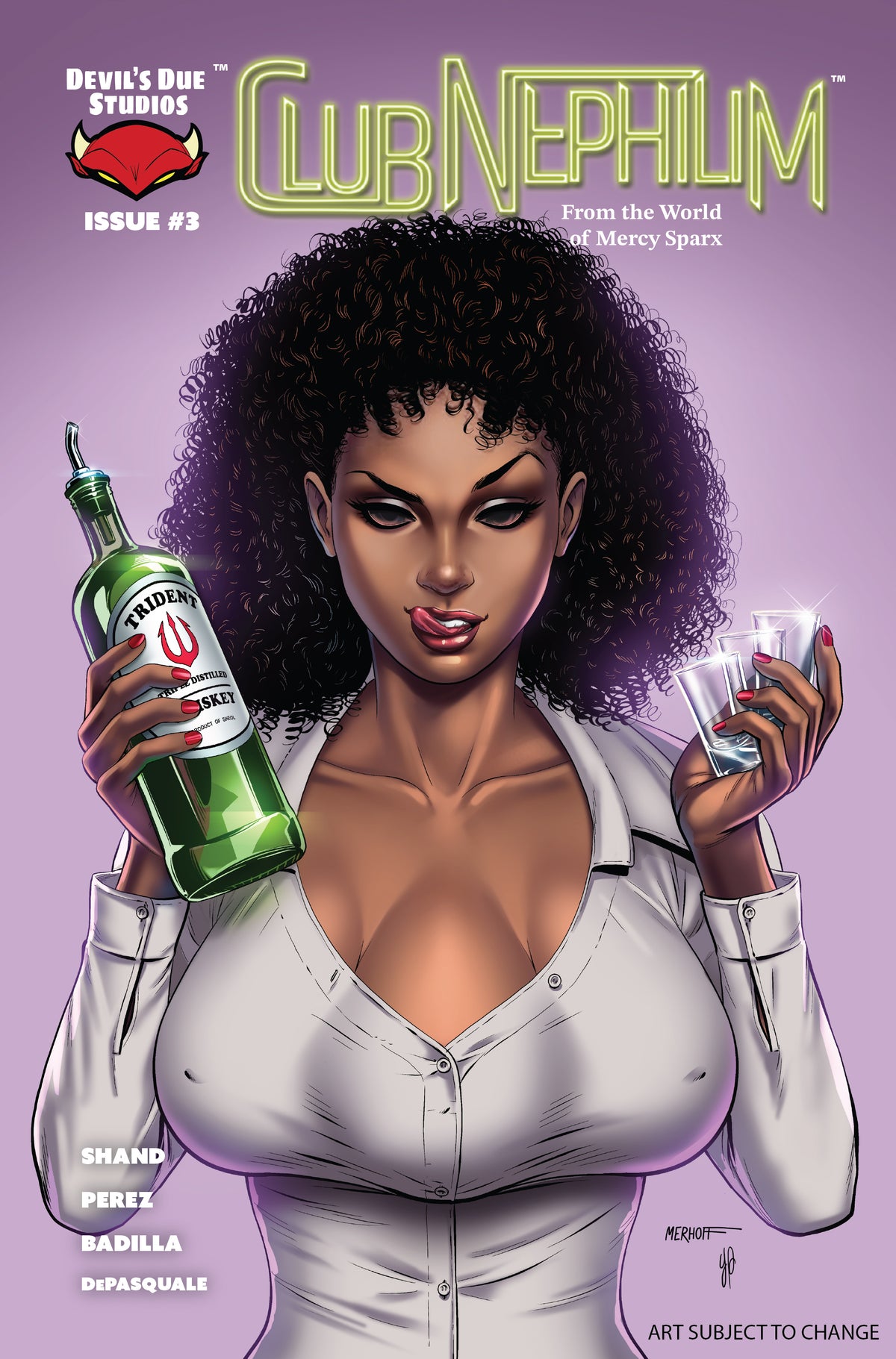 CLUB NEPHILIM #3 Cover C MATT MERHOFF VAR comic book cover
