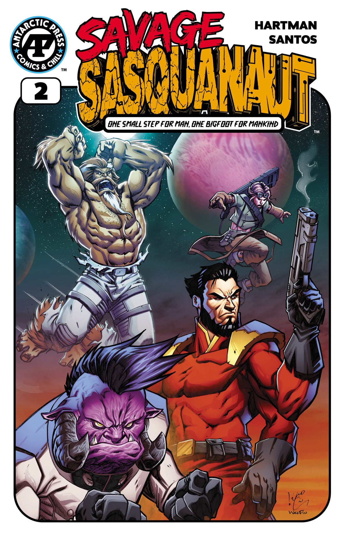SAVAGE SASQUANAUT #2 Cover B CHAHINE LADJOUZE VAR comic book cover