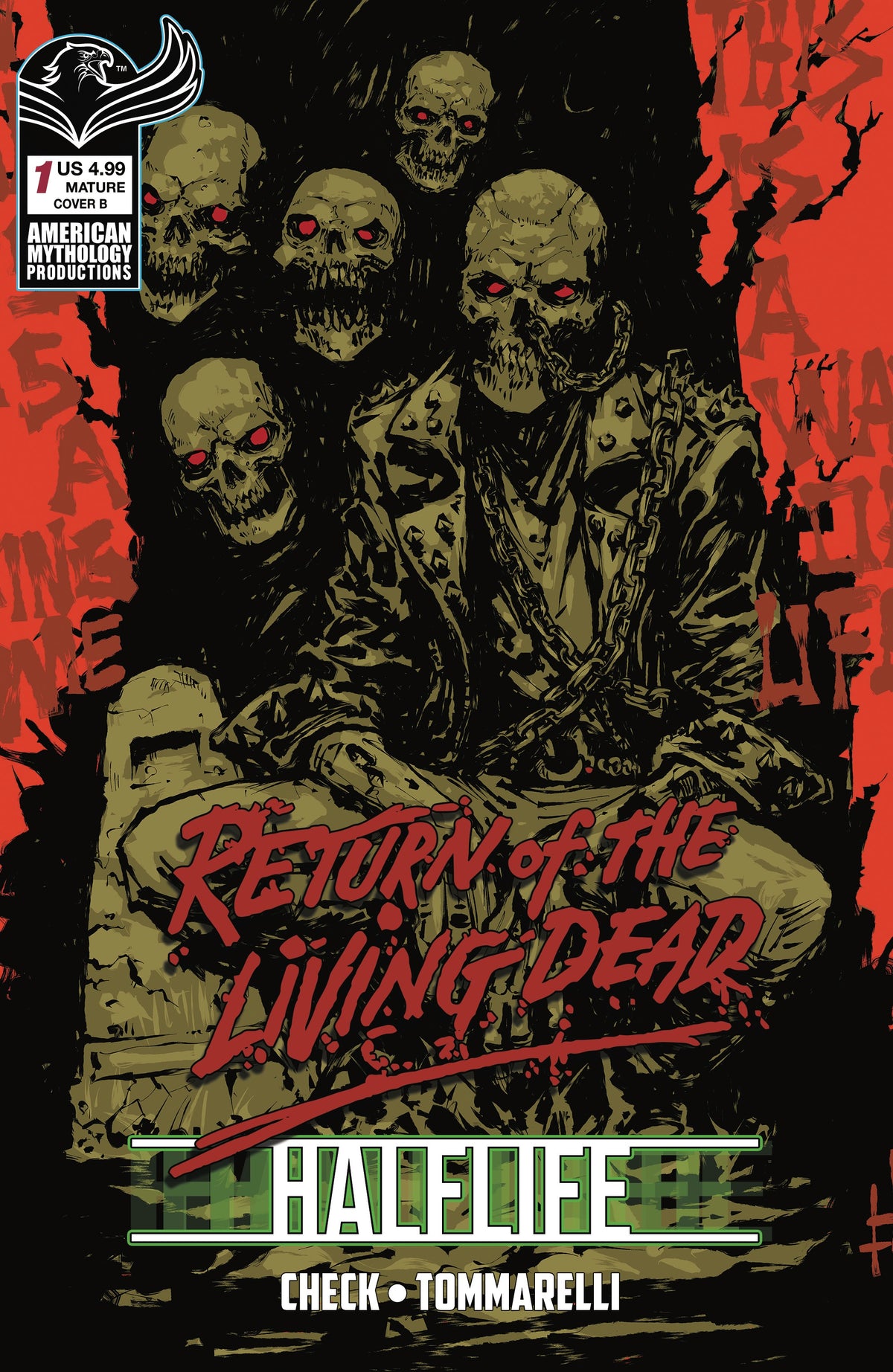 RETURN LIVING DEAD HALFLIFE #1 Cover B GODMACHINE VAR comic book cover