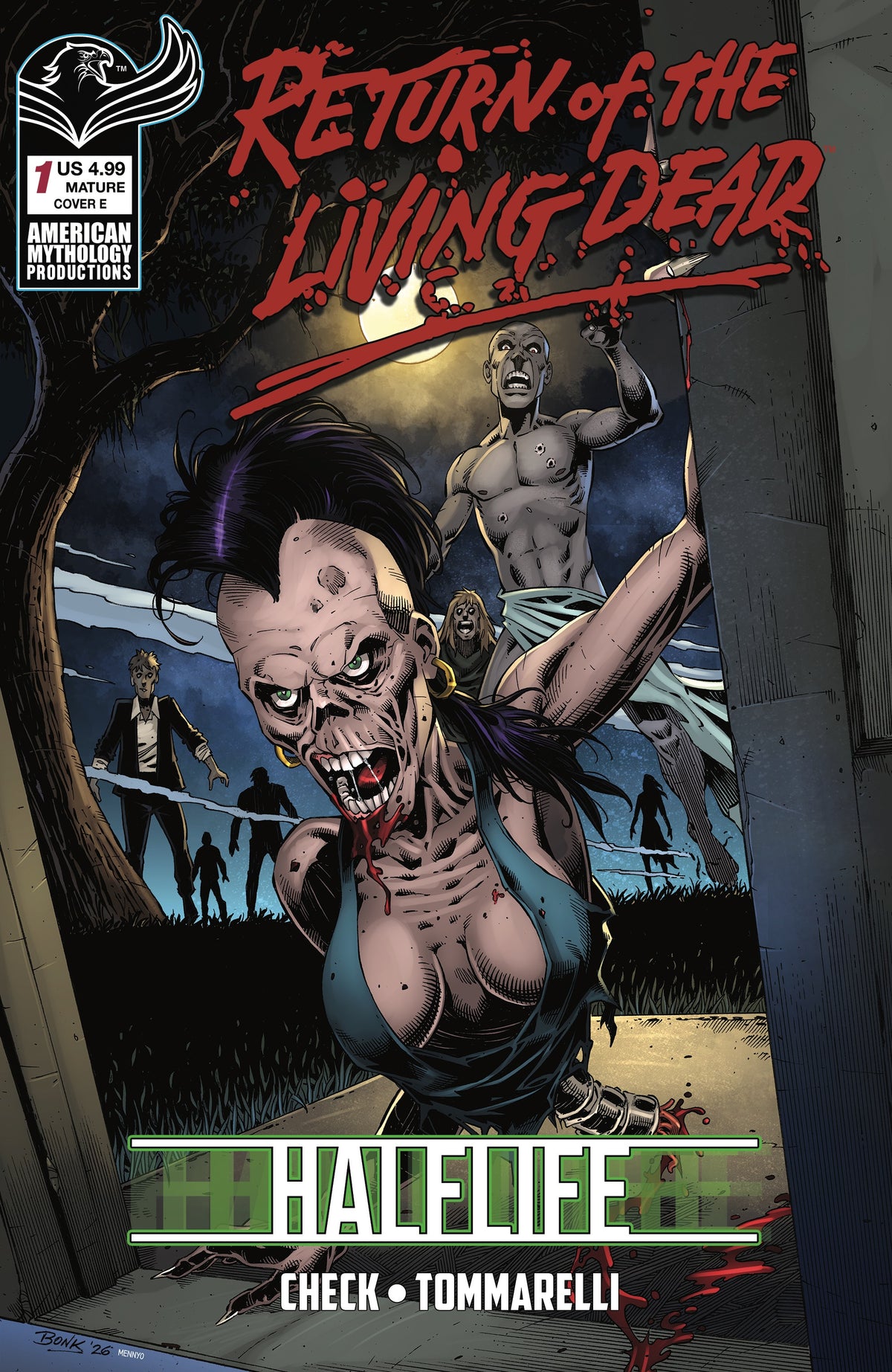 RETURN LIVING DEAD HALFLIFE #1 Cover E RICHARD BONK VAR comic book cover