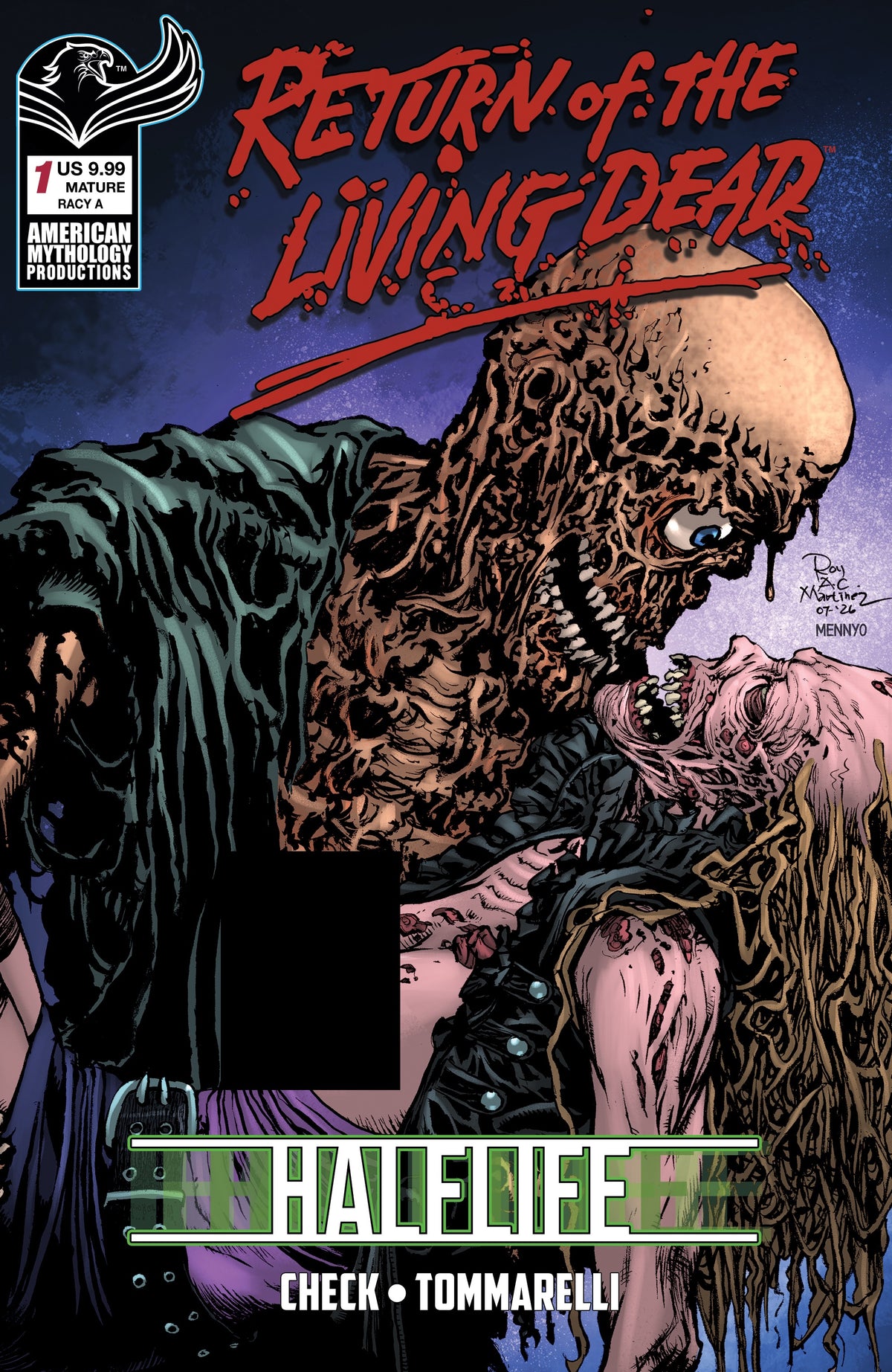 RETURN LIVING DEAD HALFLIFE #1 Cover G RICHARD BONK RISQUE VAR comic book cover