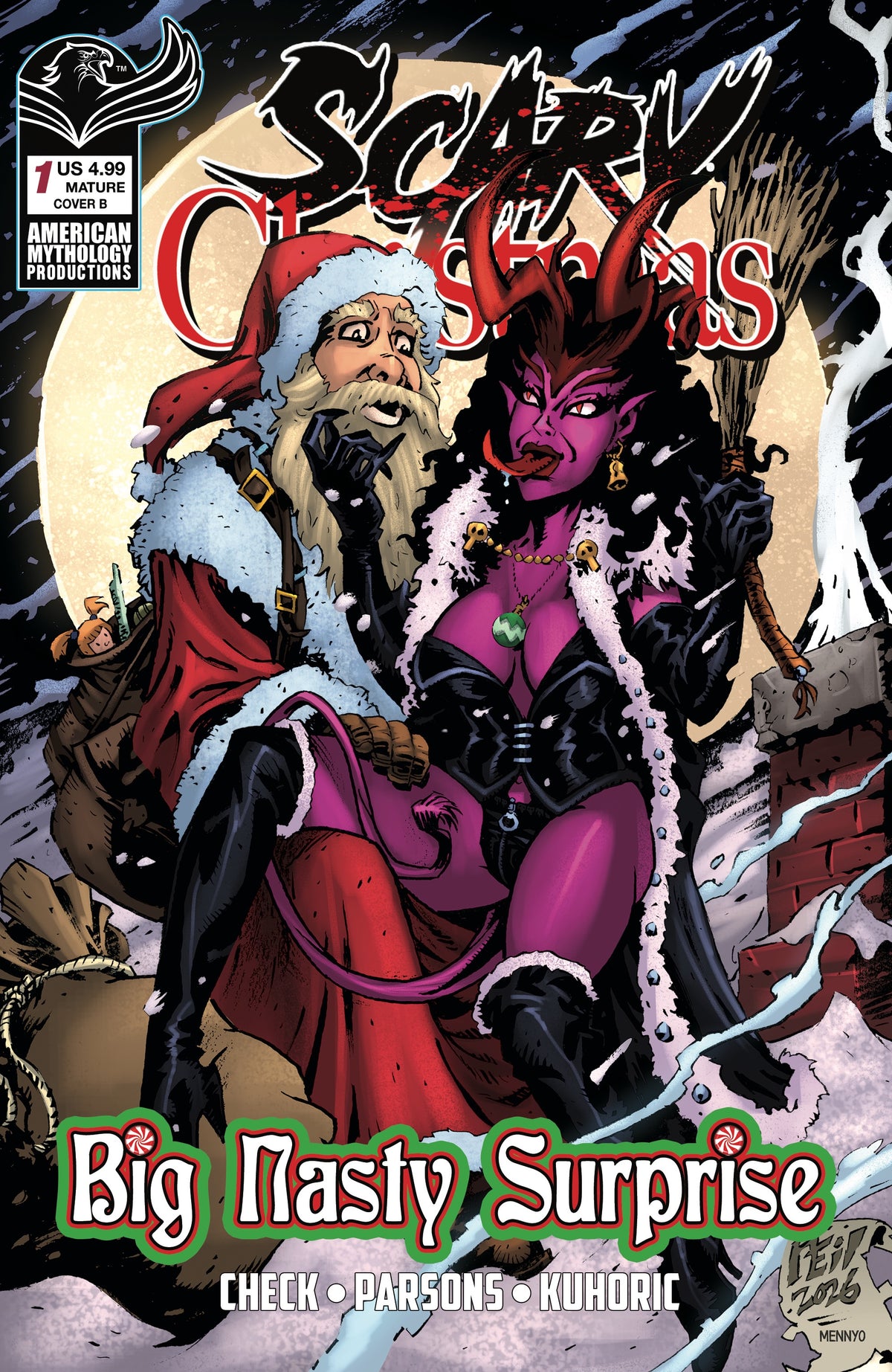 SCARY CHRISTMAS BIG NASTY SURPRISE #1 Cover B NEIL VOKES VAR comic book cover