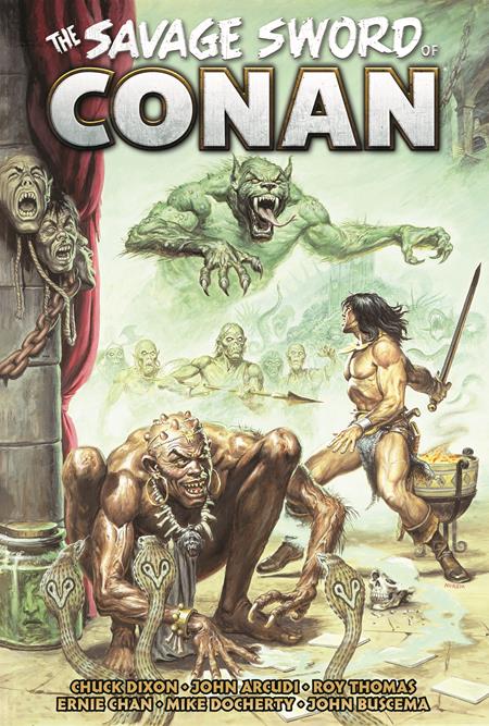 SAVAGE SWORD OF CONAN THE ORIGINAL COMICS OMNIBUS HC VOL 13 DIRECT MARKET EDITION EARL NOREM CVR graphic novel cover