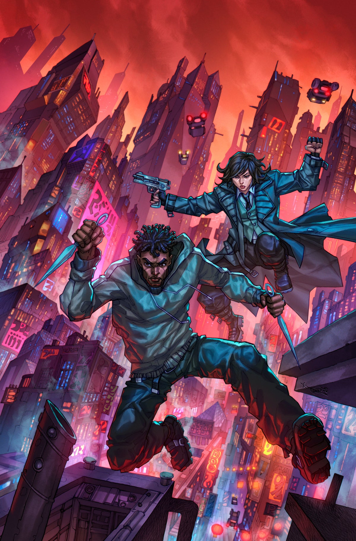 BLADE RUNNER TOKYO NEXUS DIE WITH HONOR #2 (OF 4) Cover E ALAN QUAH VIRGIN CARDSTOCK VAR comic book cover