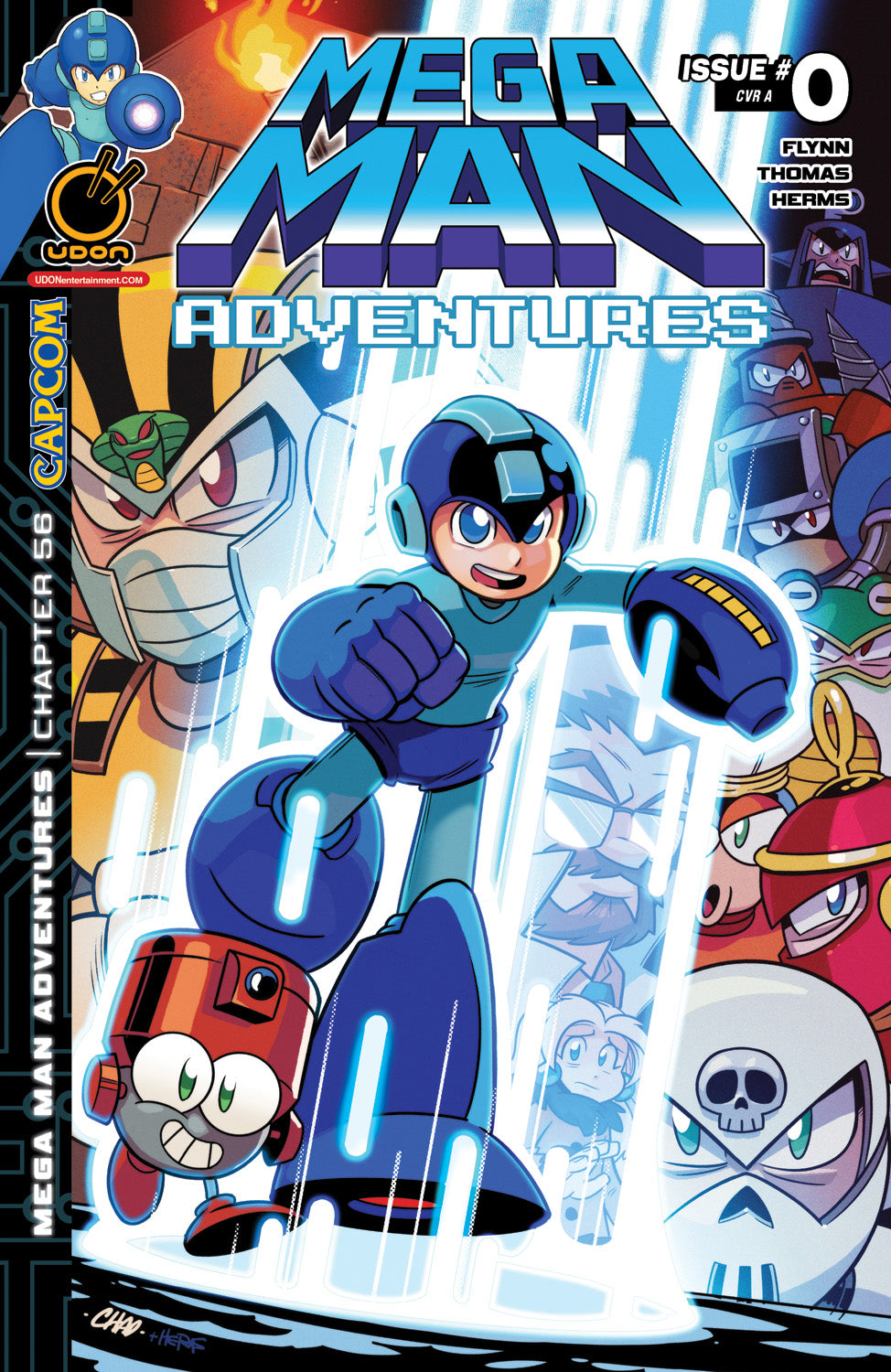 MEGA MAN ADVENTURES #0 (ONE SHOT) Cover A CHAD THOMAS comic book cover