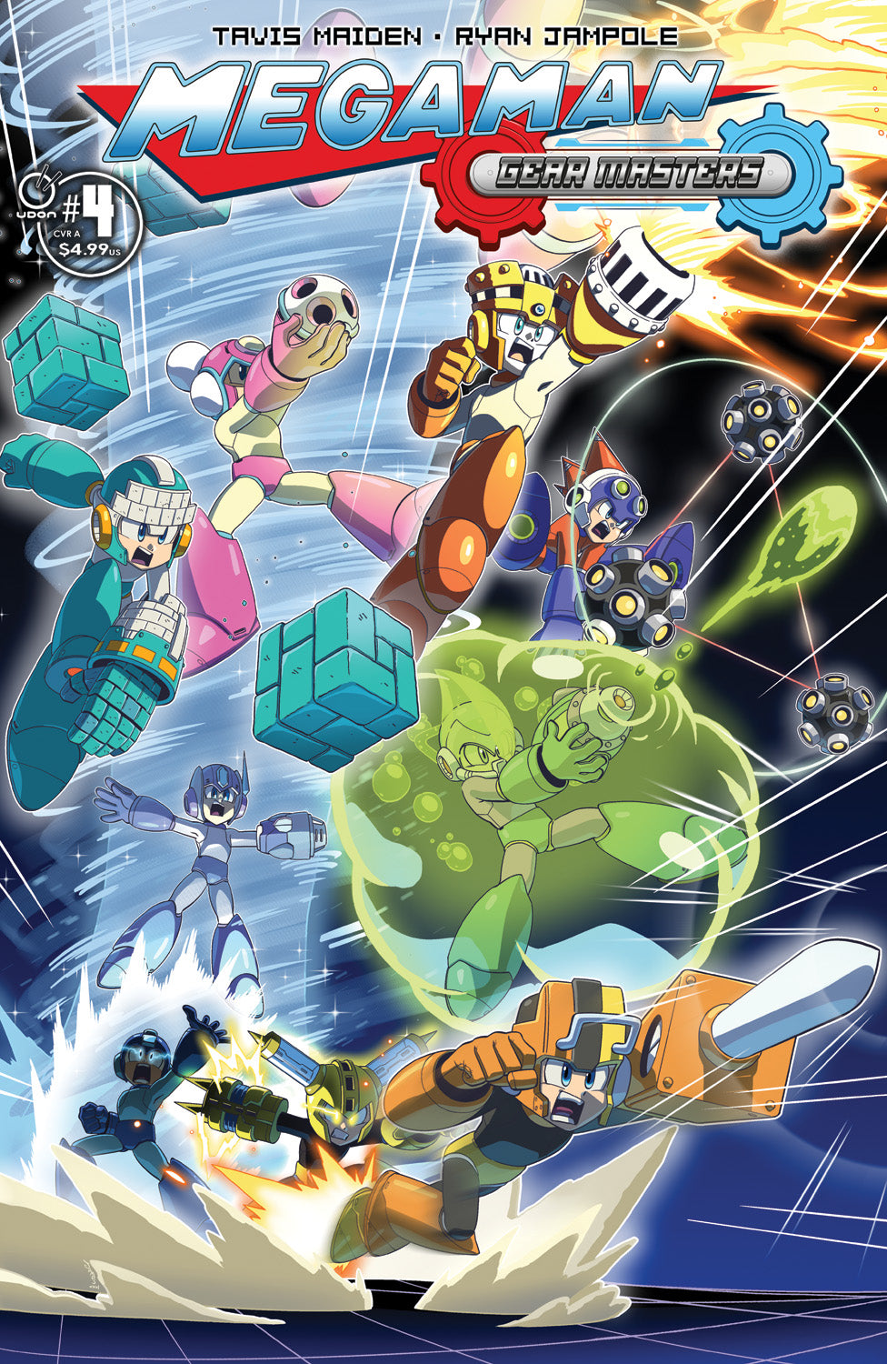 MEGA MAN GEAR MASTERS #4 (OF 5) Cover A RYAN JAMPOLE comic book cover