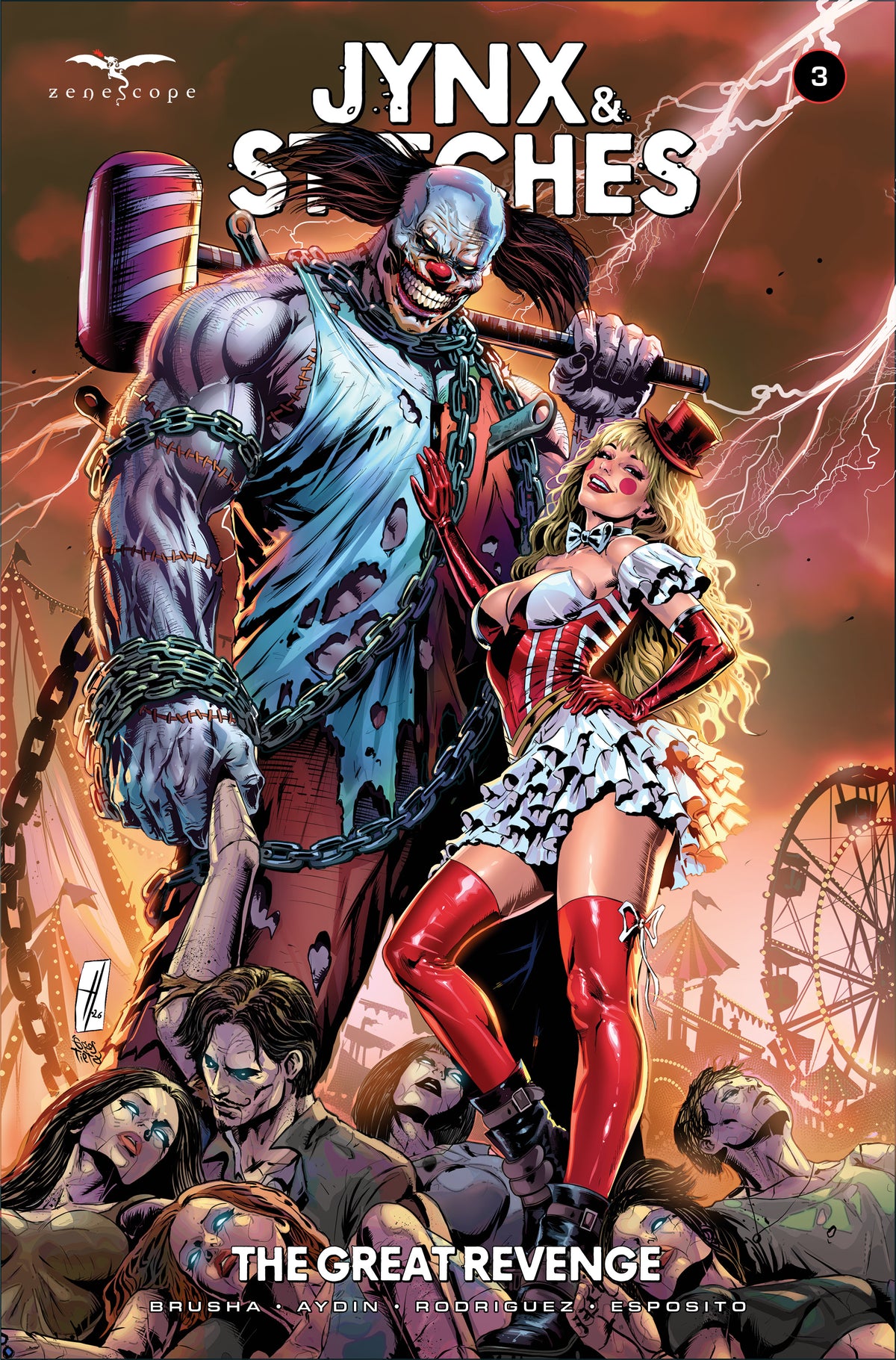 JYNX AND STITCHES GREAT REVENGE #3 (OF 3) Cover A HAKAN AYDIN comic book cover