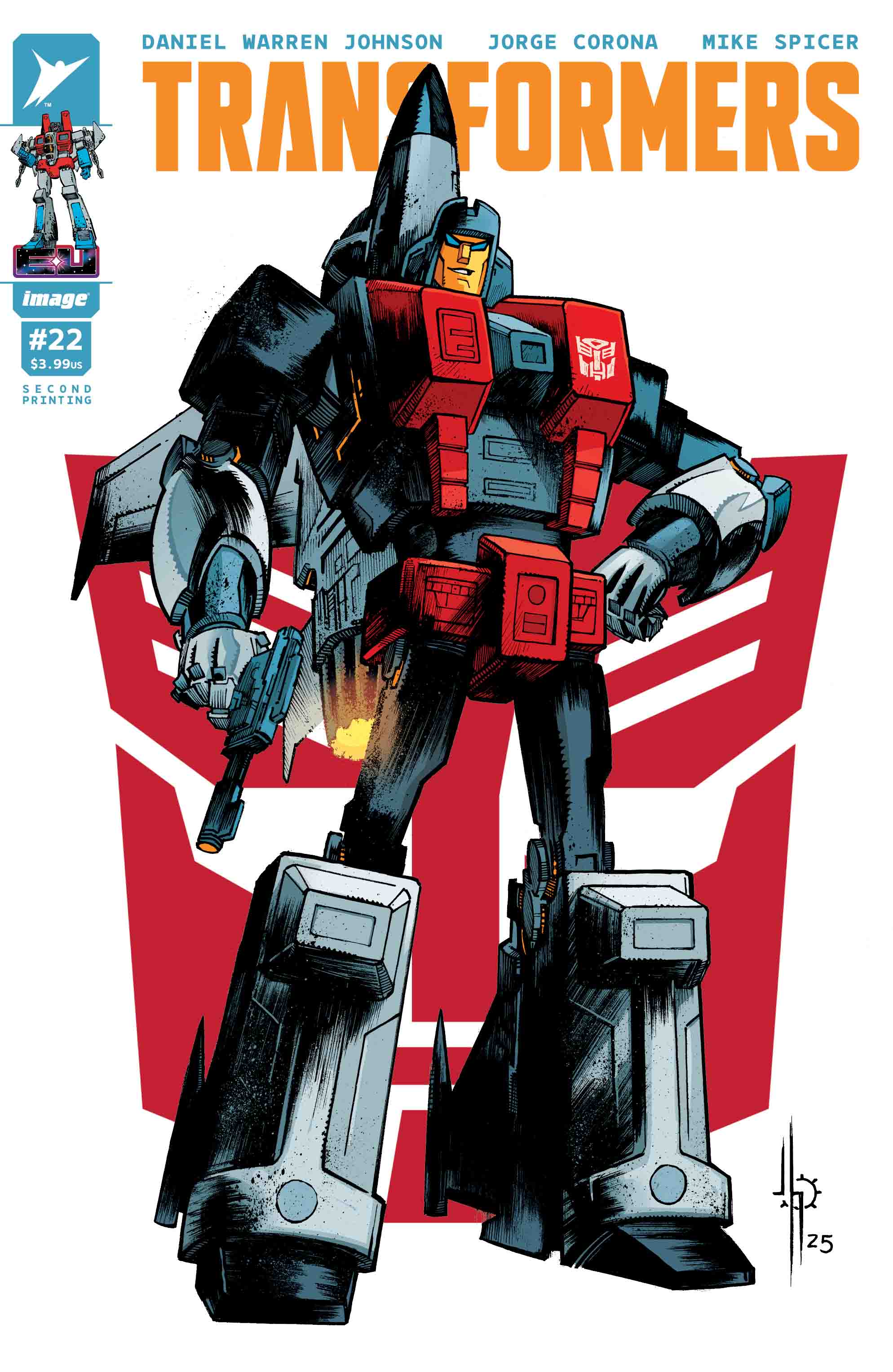 TRANSFORMERS #22 2ND PTG CVR B JASON HOWARD AUTOBOT VAR