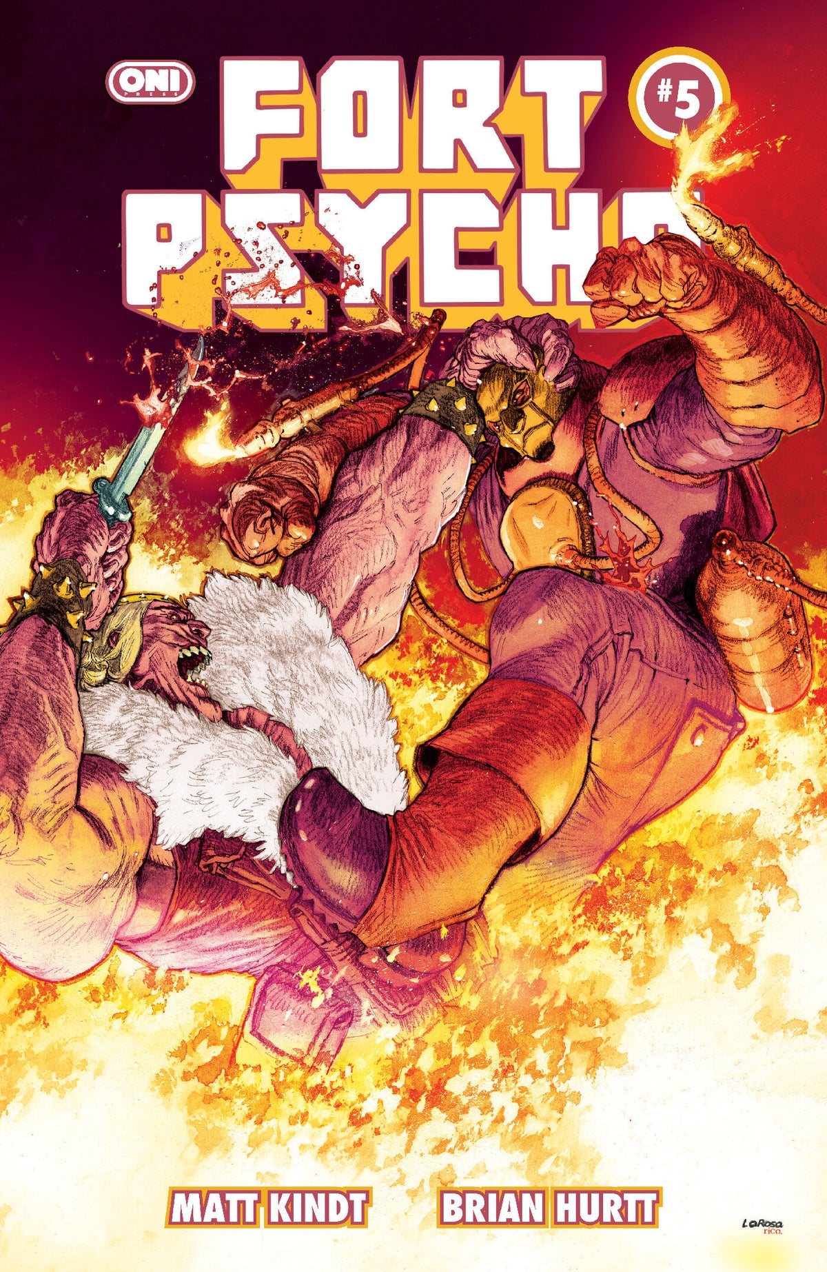 FORT PSYCHO #5 COVER B LEWIS LAROSA VAR comic book cover