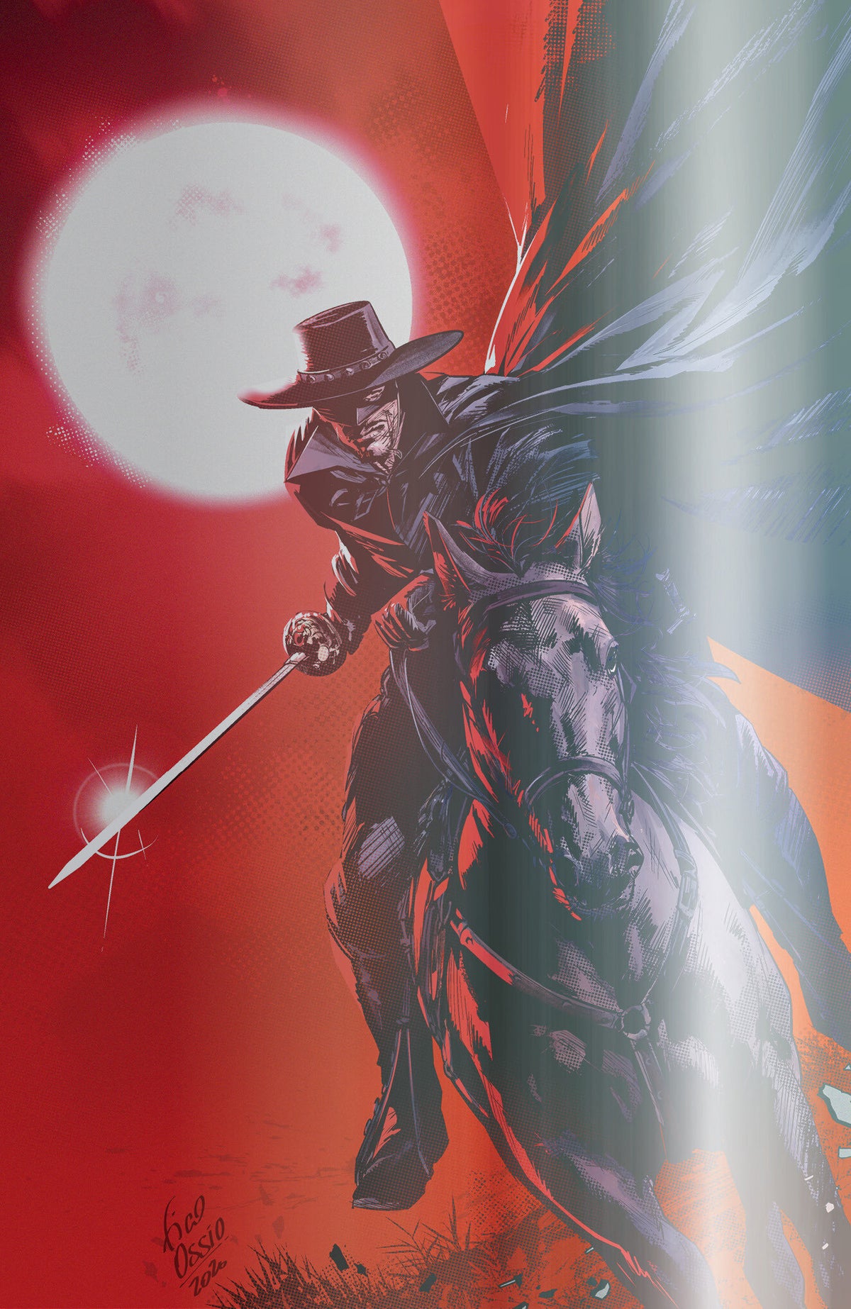 ZORRO ANNUAL #1 VARIANT C FOIL (OSSIO FULL ART) comic book cover