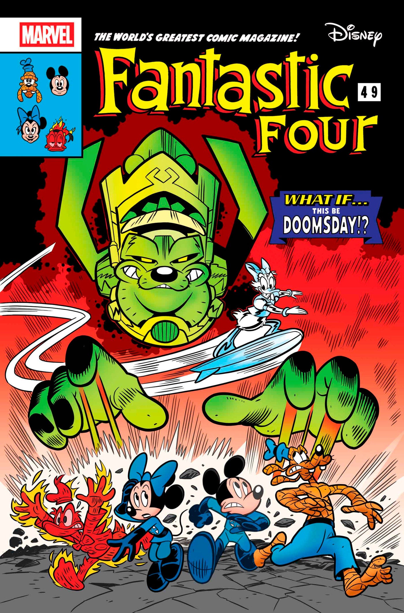 FANTASTIC FOUR #1 LORENZO PASTROVICCHIO DISNEY WHAT IF? FANTASTIC FOUR HOMAGE VARIANT