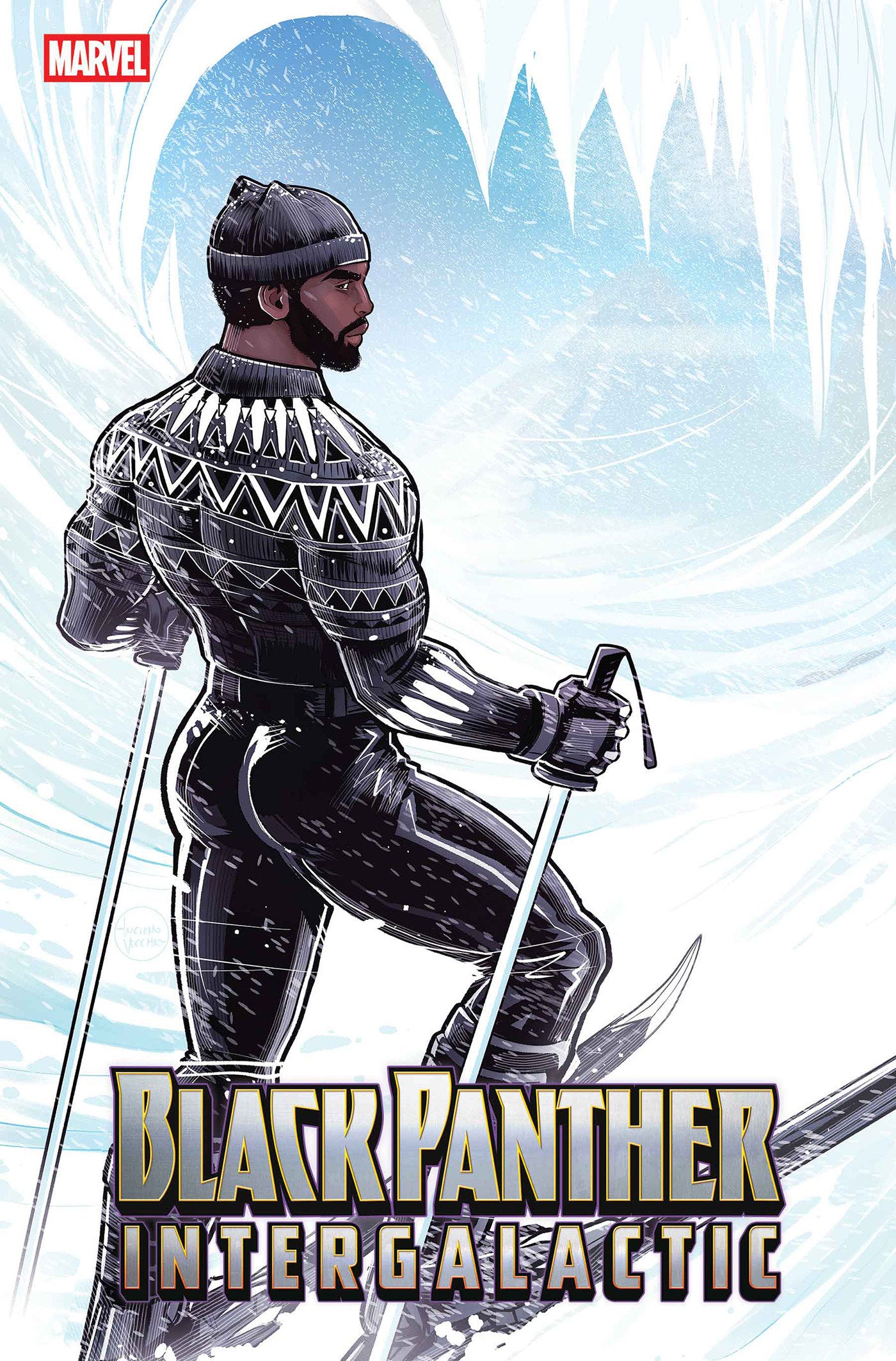 BLACK PANTHER: INTERGALACTIC #1 LUCIANO VECCHIO WINTER BREAK VARIANT