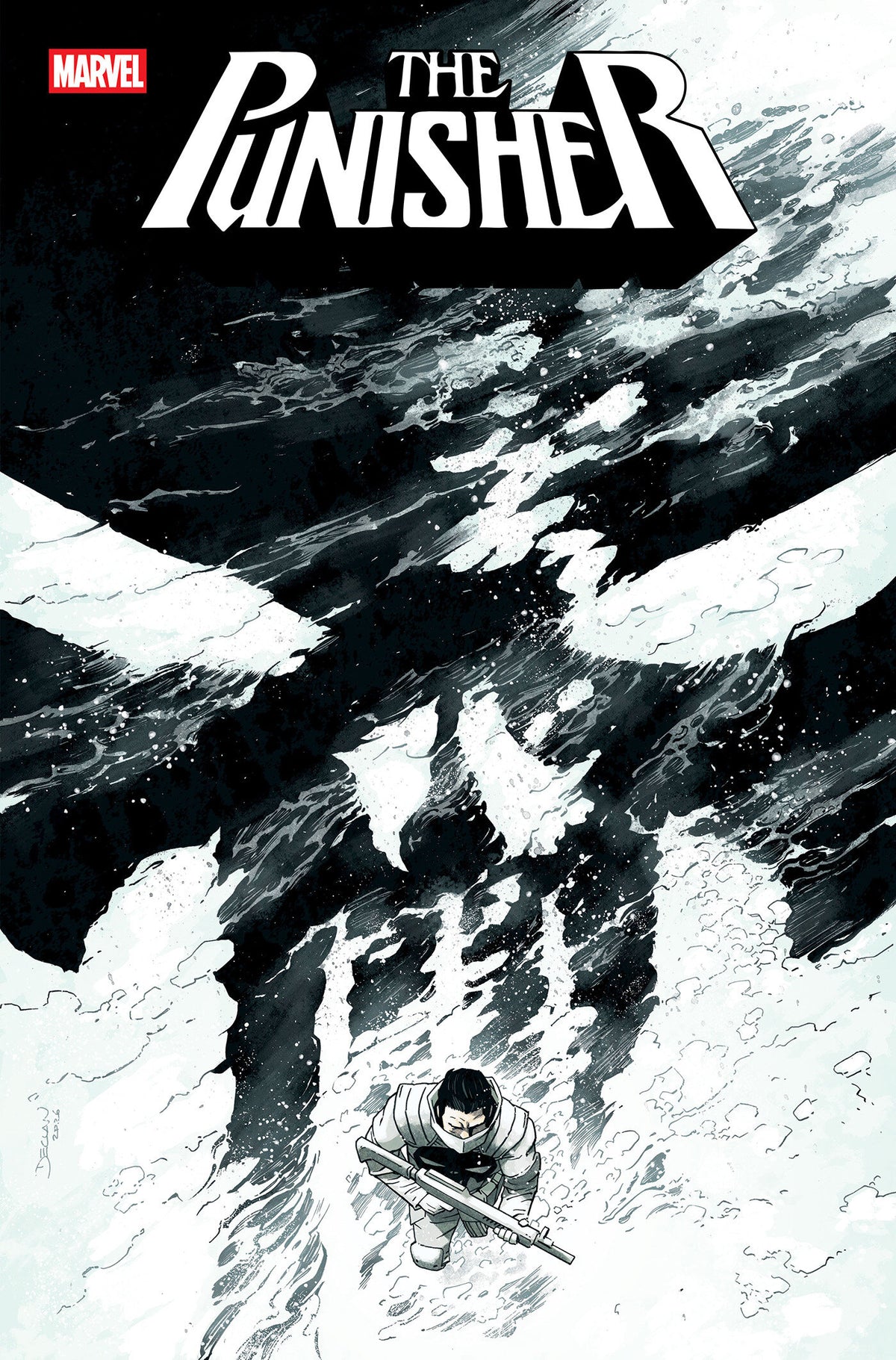 PUNISHER #12 COVER B DECLAN SHALVEY VARIANT comic book cover