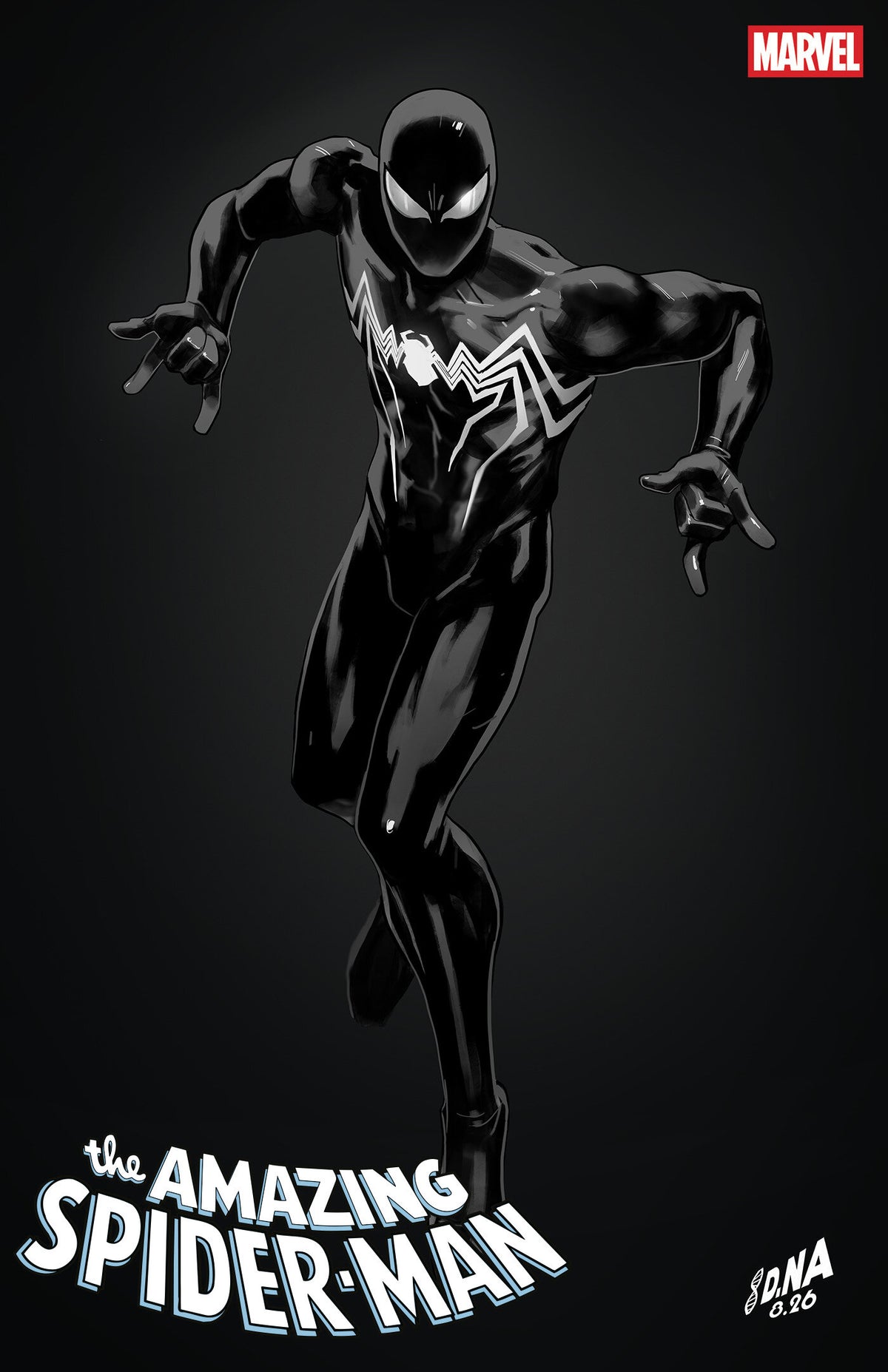 AMAZING SPIDER-MAN #1005 DAVID NAKAYAMA COLOR BLOCK BLACK VARIANT comic book cover