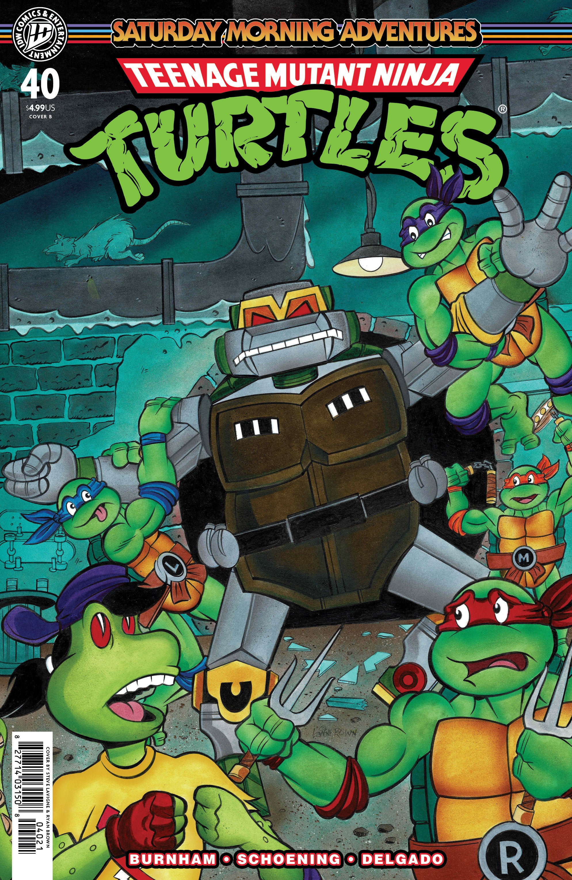 TEENAGE MUTANT NINJA TURTLES: SATURDAY MORNING ADVENTURES #40 VARIANT B (LAVIGNE)