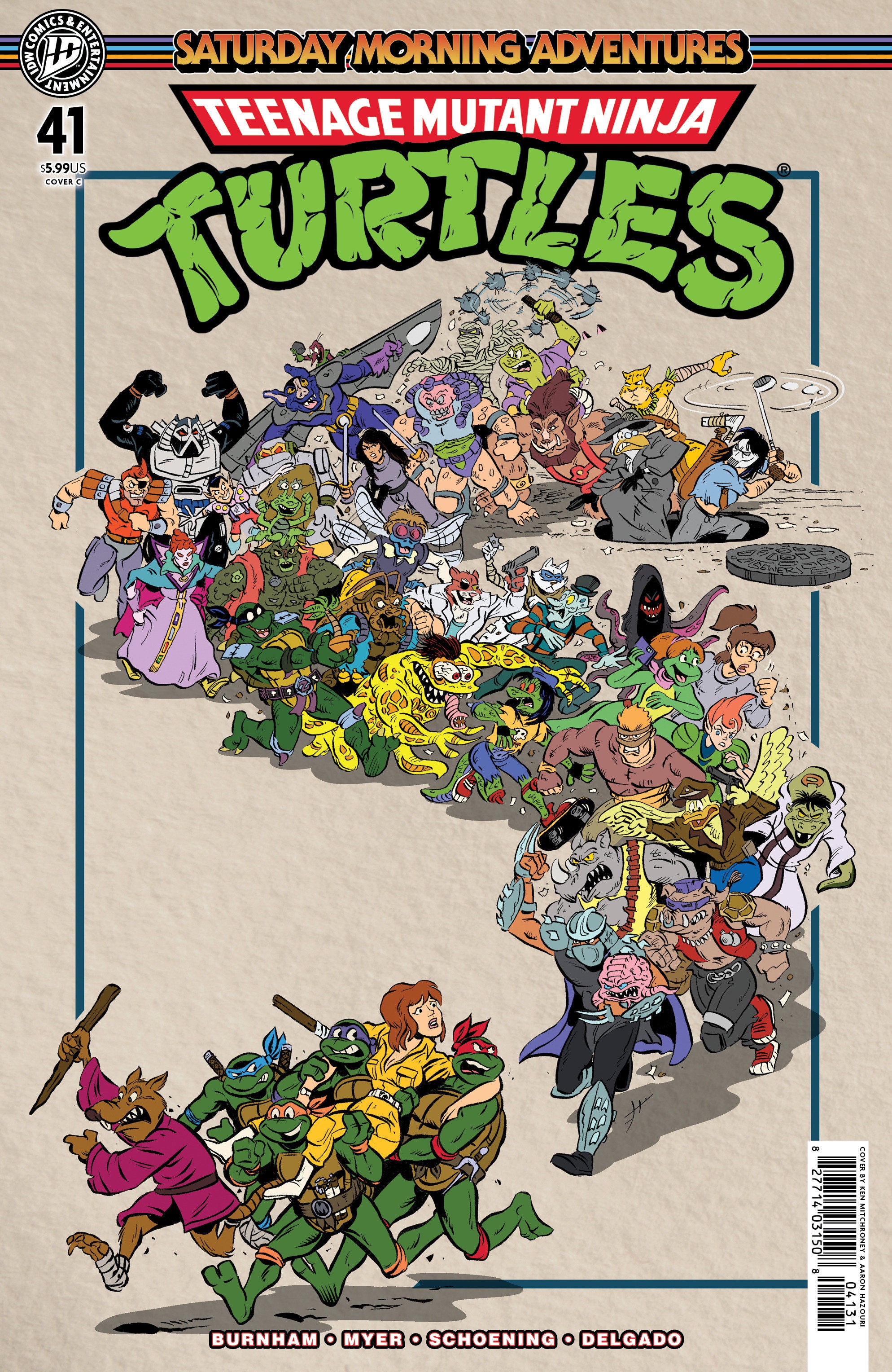 TEENAGE MUTANT NINJA TURTLES: SATURDAY MORNING ADVENTURES #41 VARIANT C (MITCHRONEY)