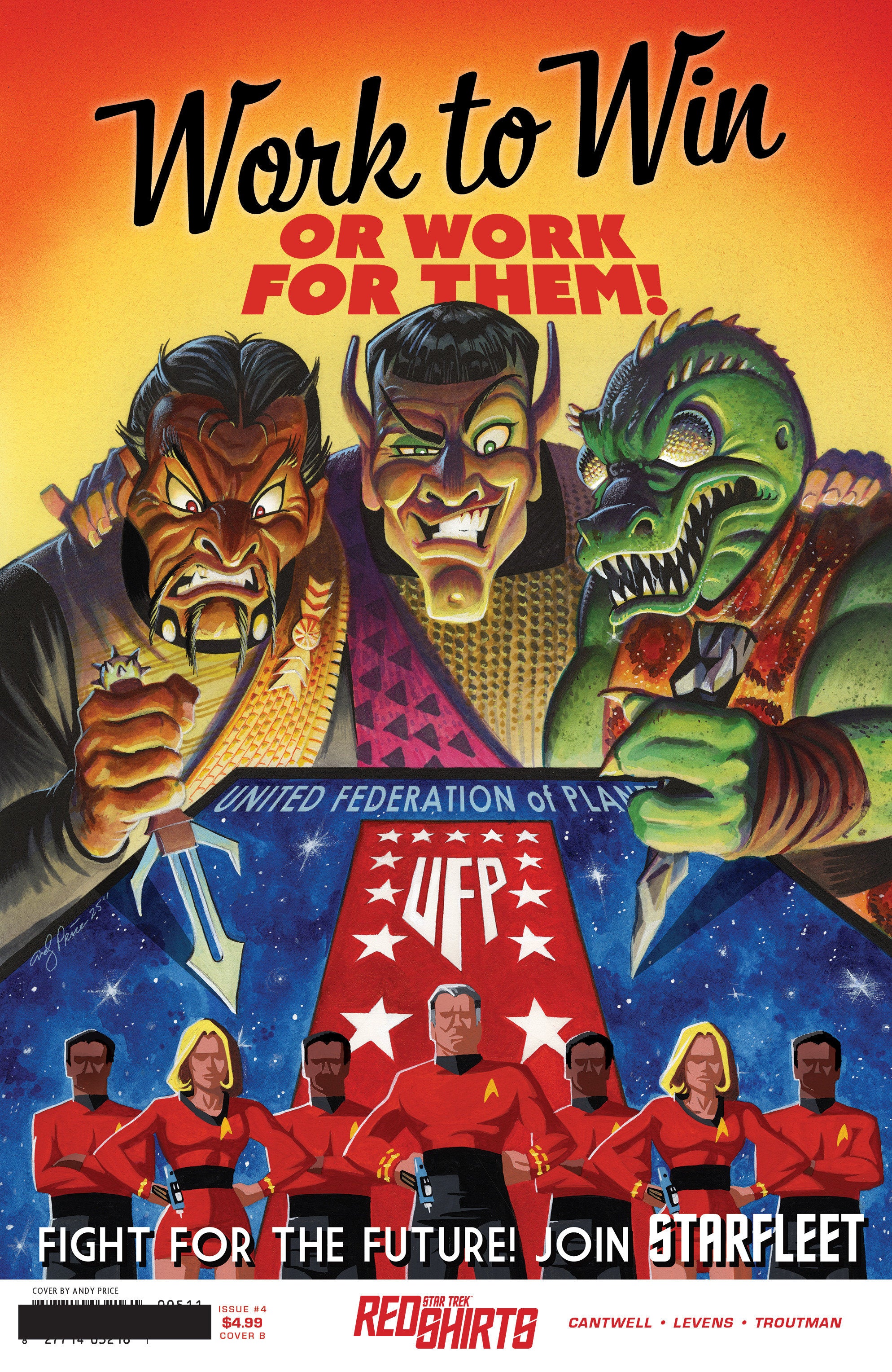 STAR TREK: RED SHIRTS #4 VARIANT B (PRICEÂ FEDERATION RECRUITMENT)