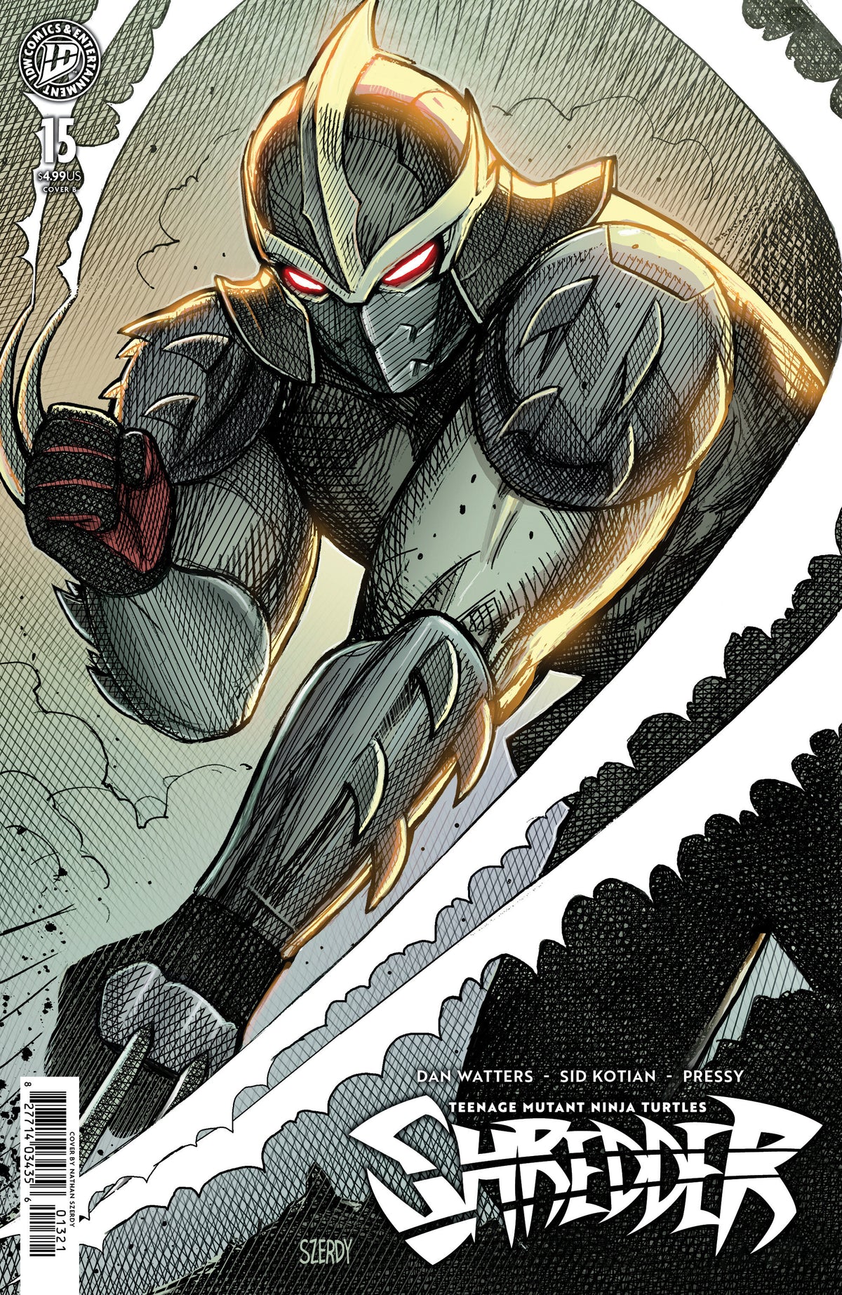TEENAGE MUTANT NINJA TURTLES: SHREDDER #15 VARIANT B (SZERDY) comic book cover