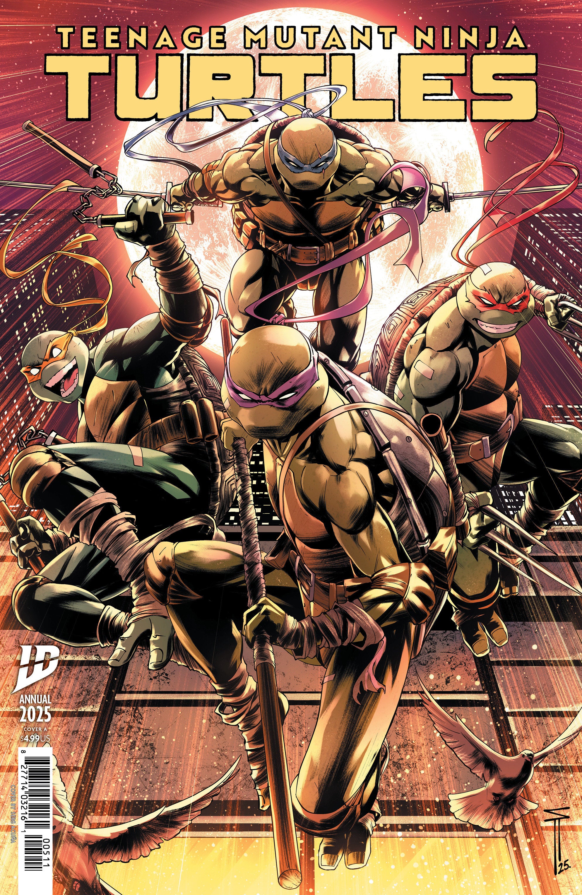 TEENAGE MUTANT NINJA TURTLES: ANNUAL 2025 VARIANT B (ACUñA)