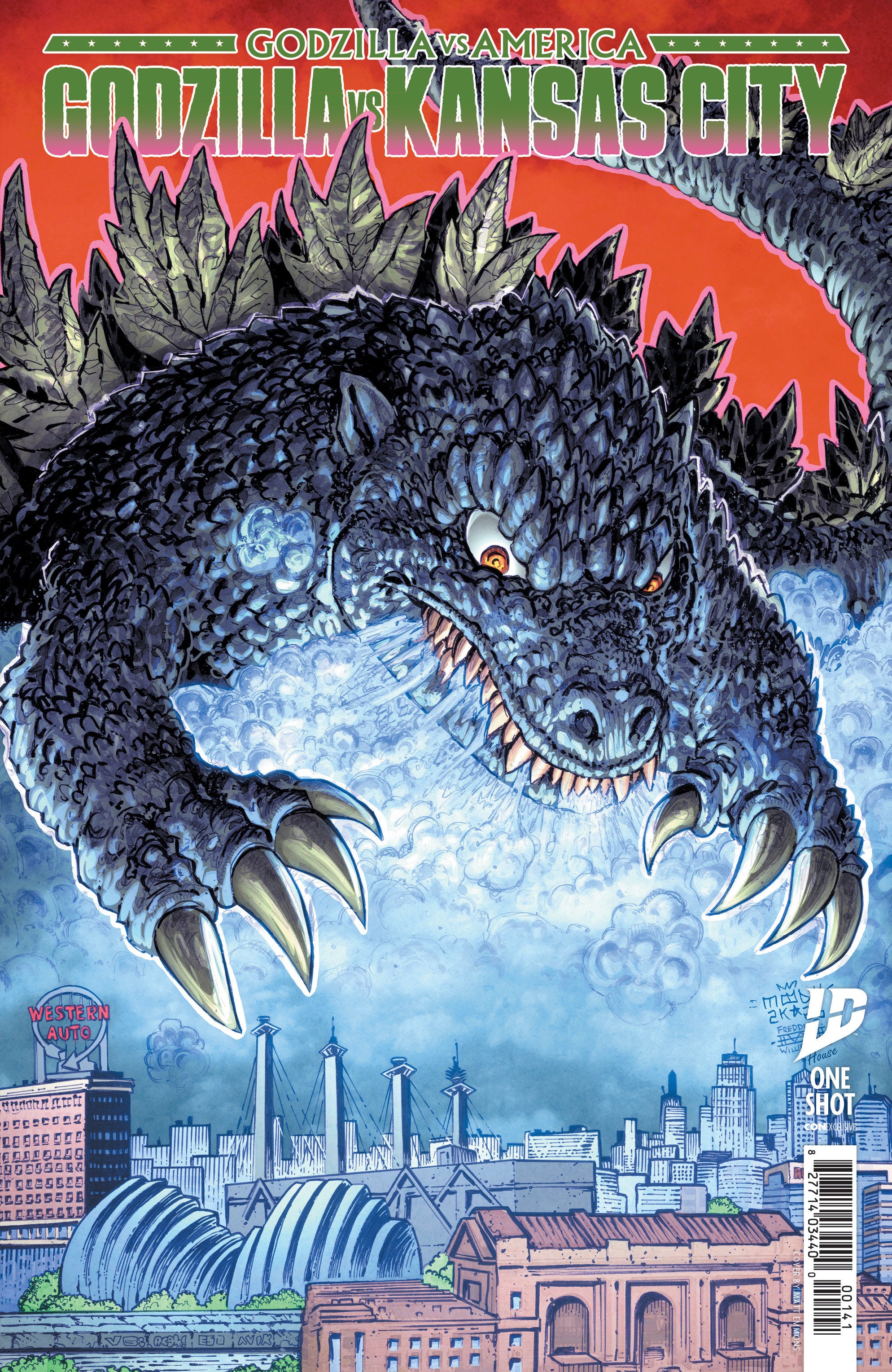 GODZILLA VS. AMERICA: KANSAS CITY VARIANT B (MOODY & WILLIAMS II)