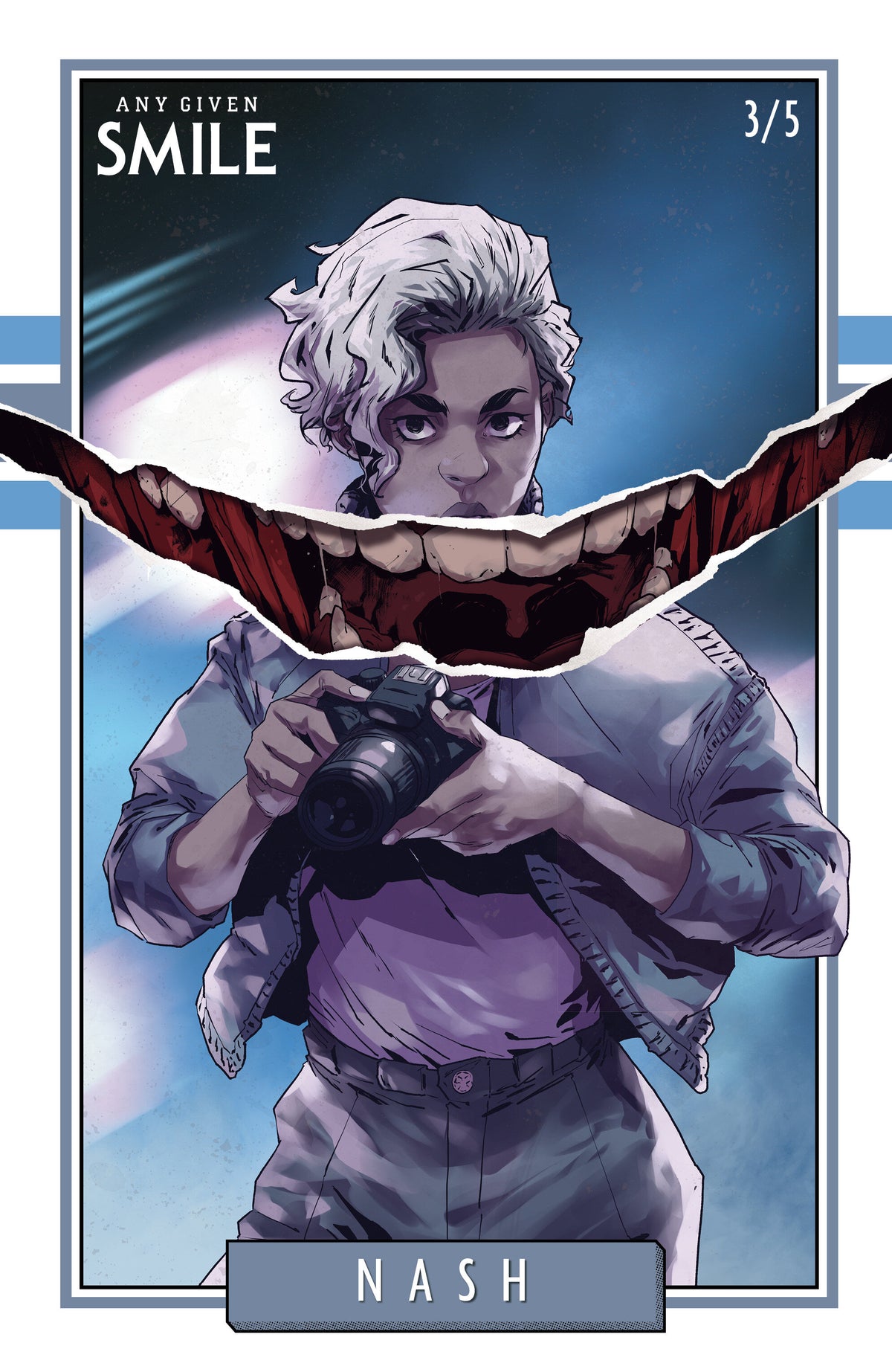 SMILE: ANY GIVEN SMILE #3 VARIANT C (COLLAR TRADING CARD VARIANT) comic book cover
