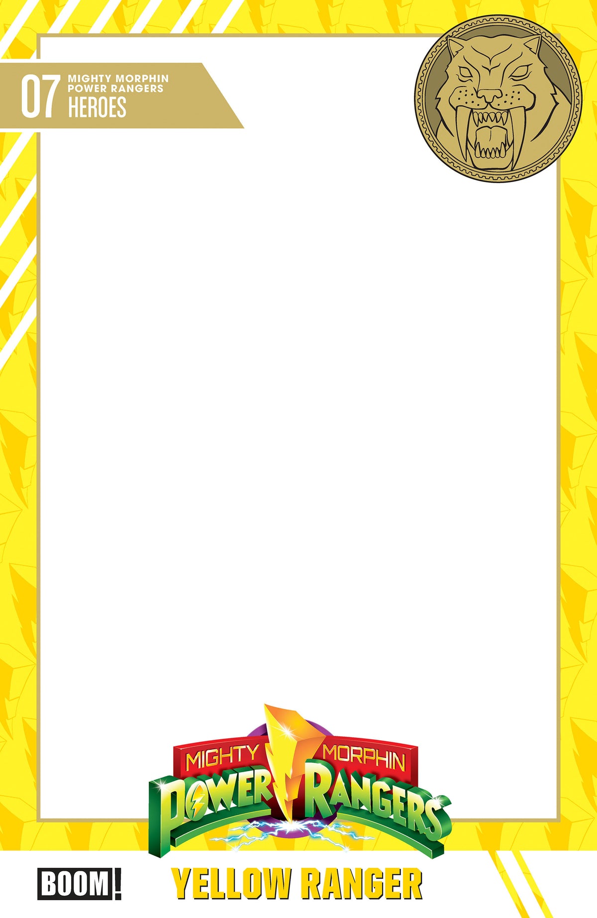 MIGHTY MORPHIN POWER RANGERS (2026) #7 D TRADING CARD BLANK SKETCH VARIANT comic book cover