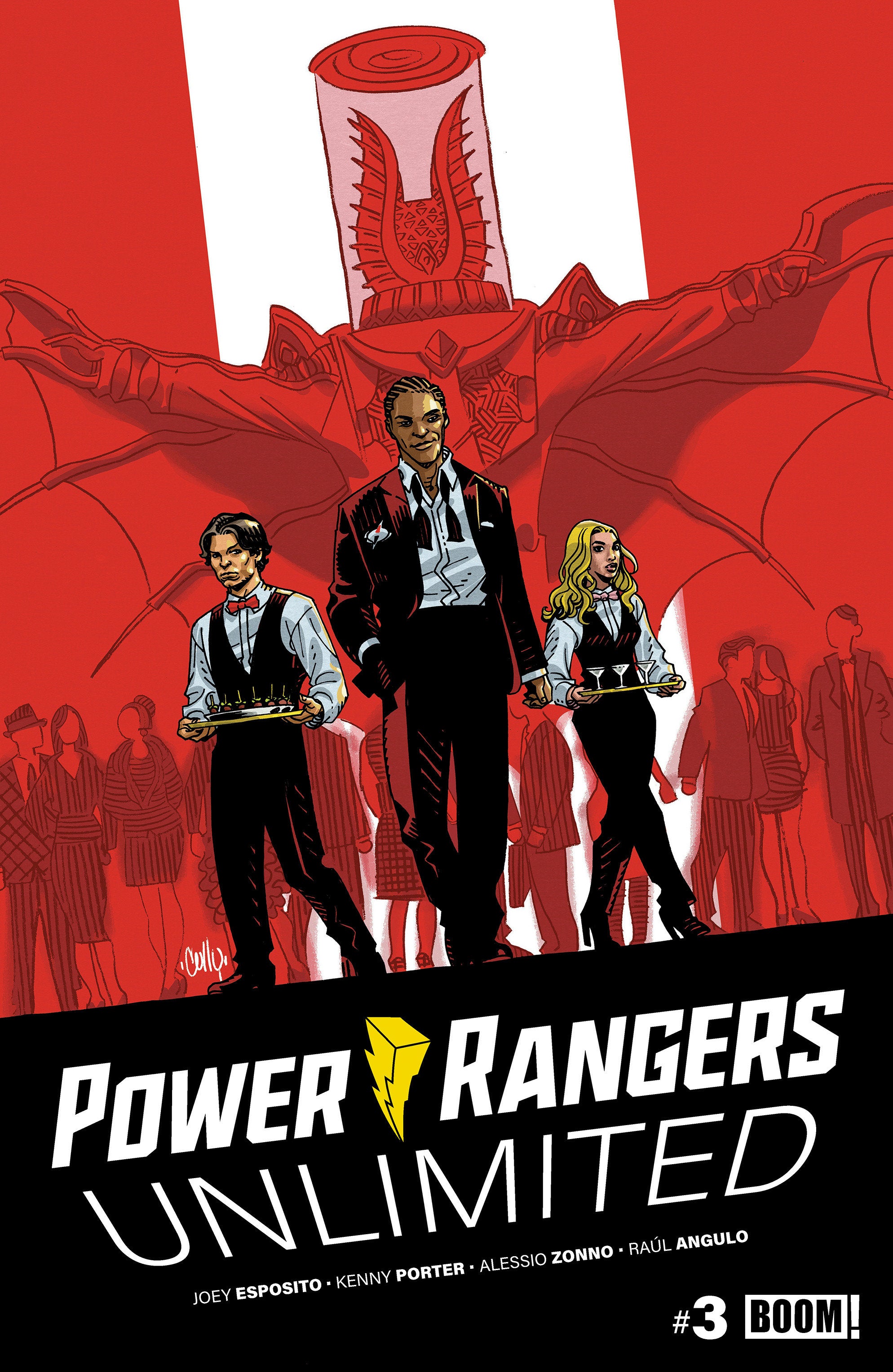 POWER RANGERS UNLIMITED #3 B VARIANT (DRESSED, HAMNER)