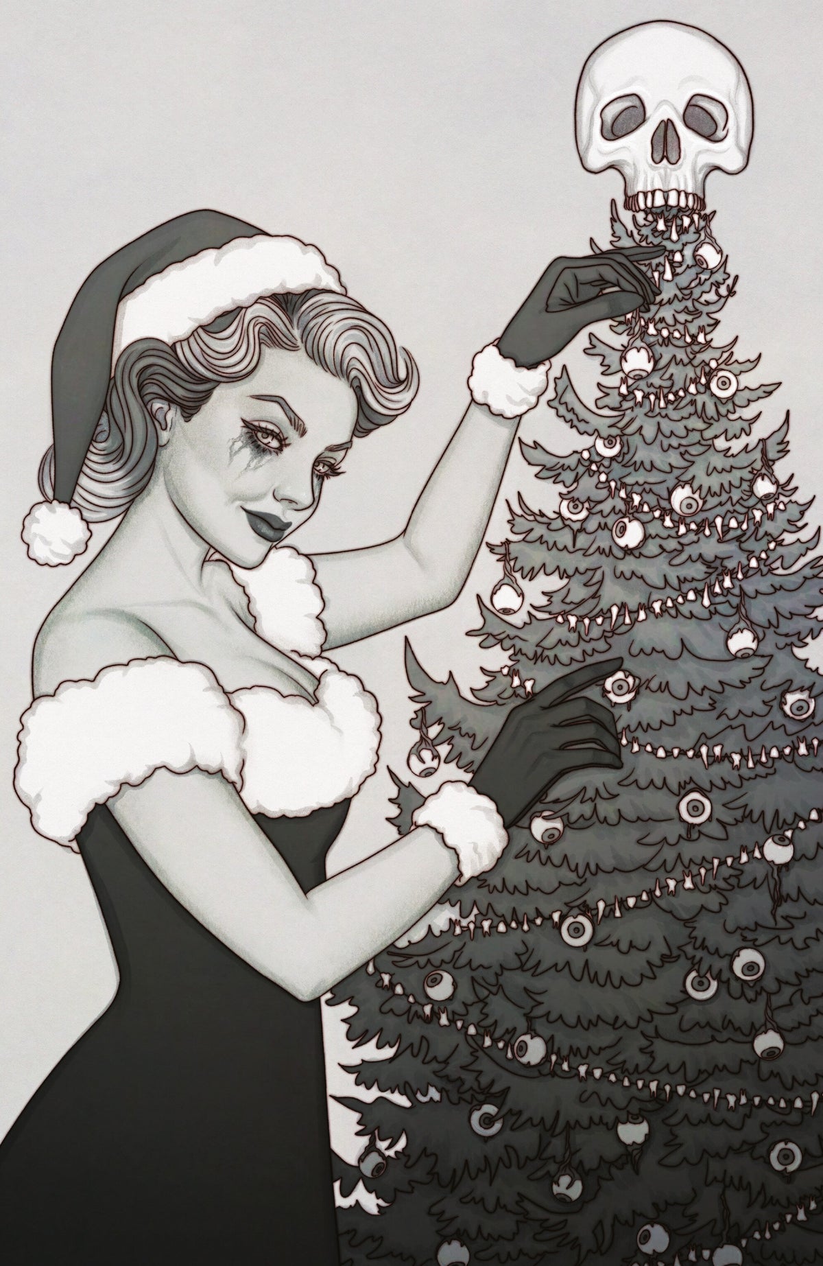 CHRISTMAS DARKNESS #1 C GLOW IN THE DARK VARIANT (FULL ART, GLOW IN THE DARK, FRISON) comic book cover