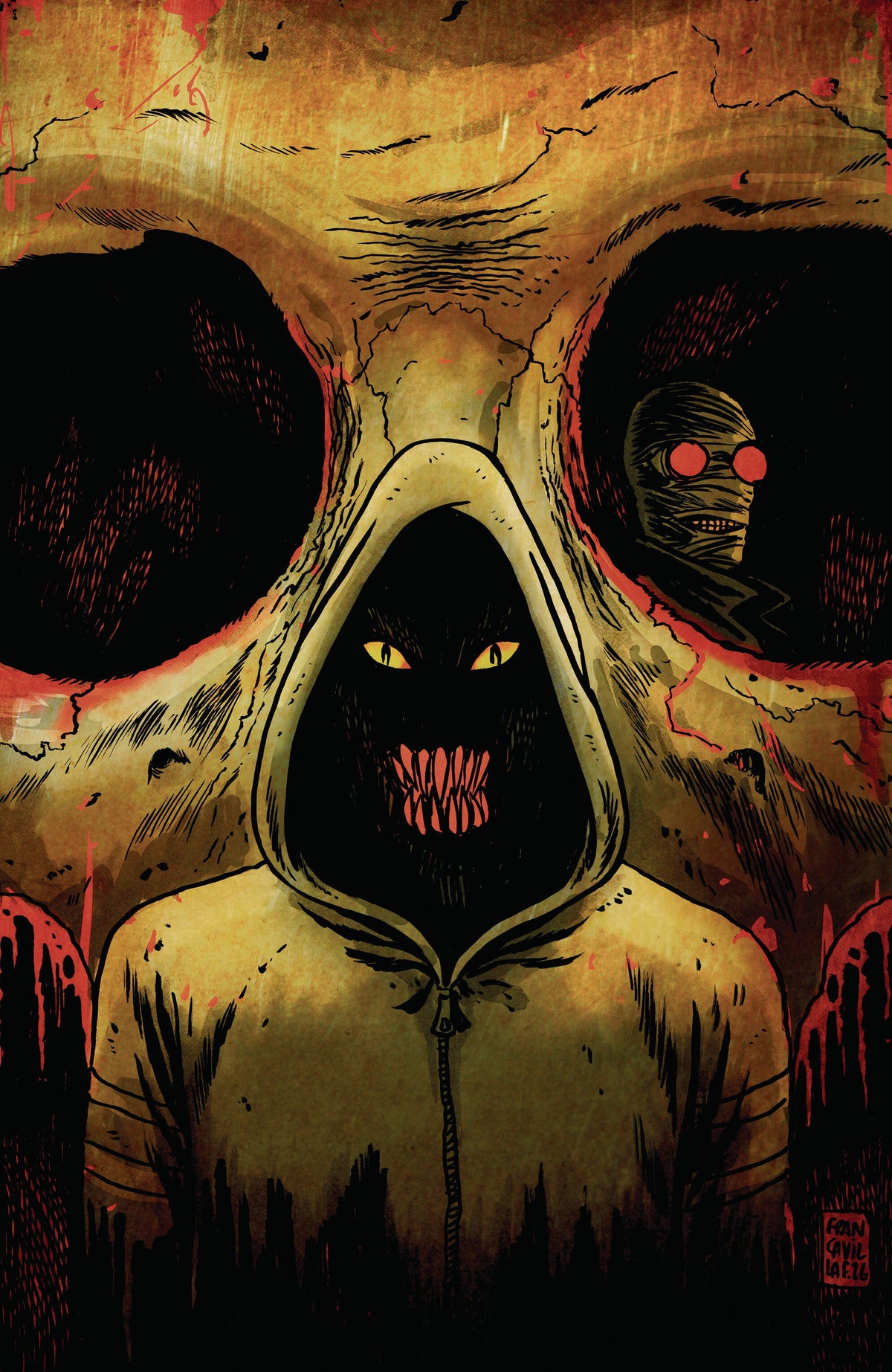 STUFF OF NIGHTMARES: THE HOODIE #1 D GLOW IN THE DARK VARIANT (FULL ART, FRANCAVILLA)