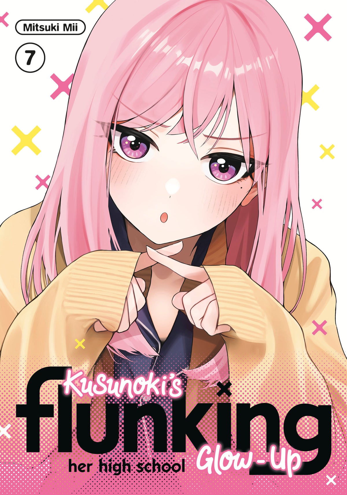 KUSUNOKI'S FLUNKING HER HIGH SCHOOL GLOW-UP 7 manga cover