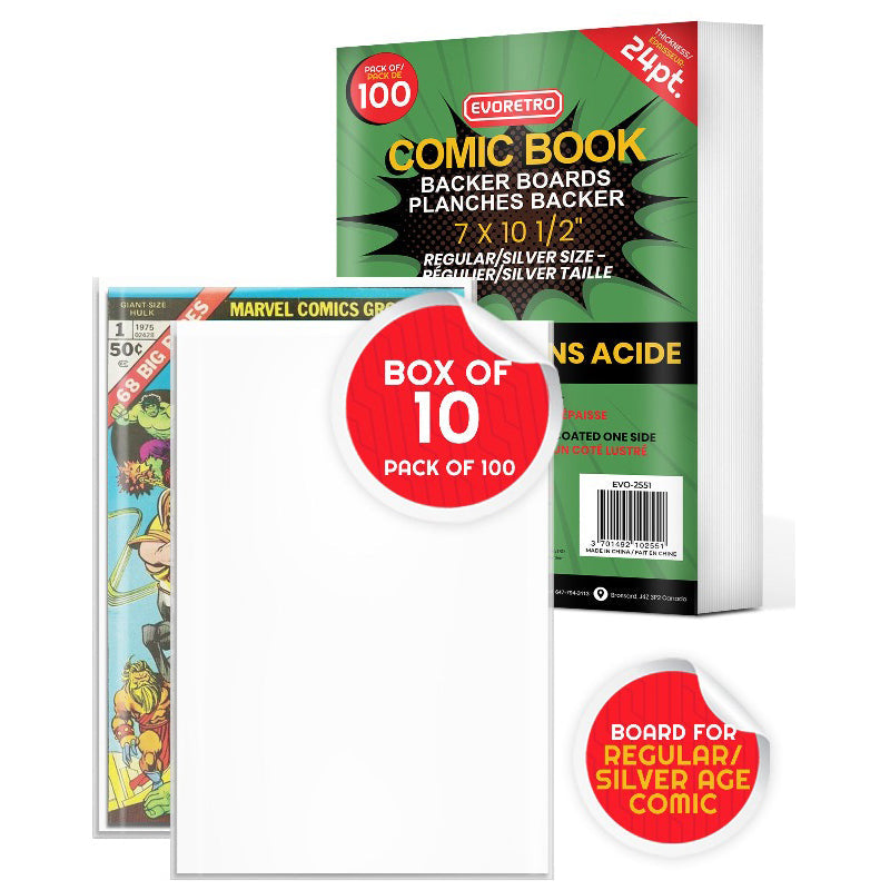 EVORETRO REGULAR SILVER AGE COMIC BOOK BAGS 2 MIL