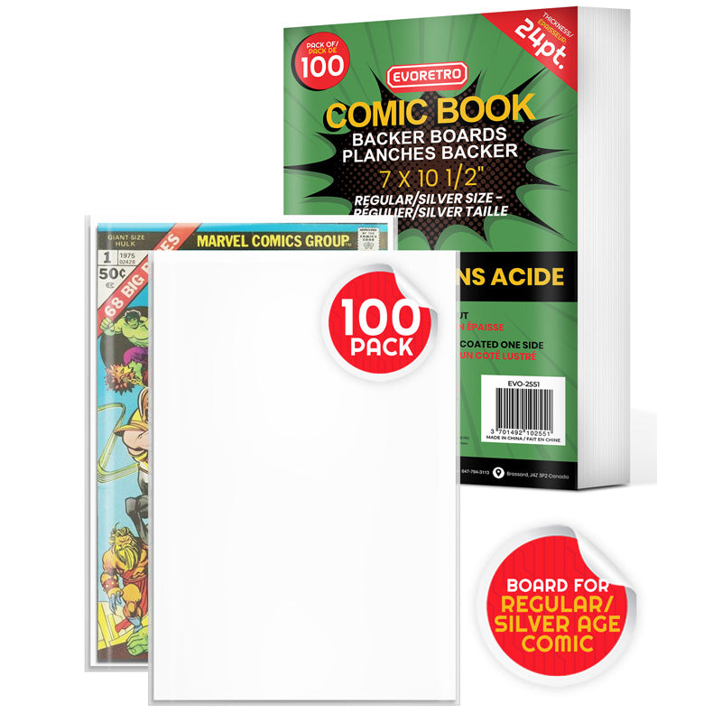 EVORETRO REGULAR SILVER AGE COMIC BOOK BAGS 2 MIL