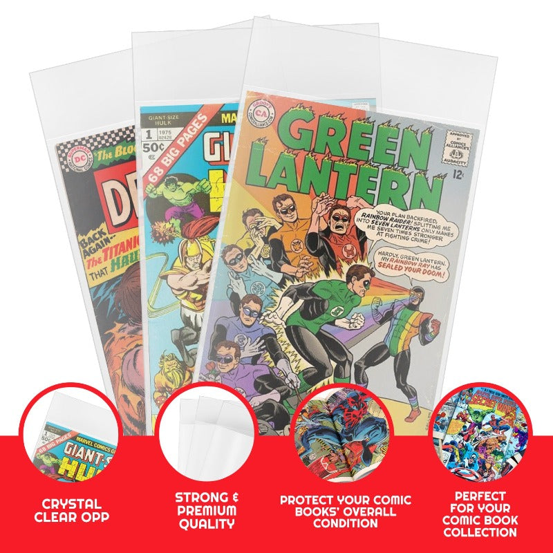 EVORETRO REGULAR SILVER AGE COMIC BOOK BAGS 2 MIL