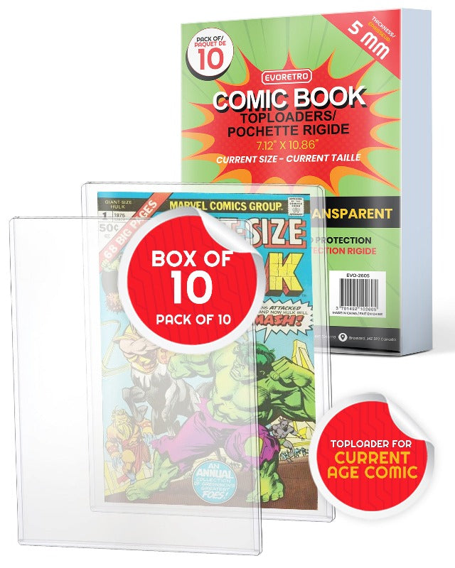 EVORETRO CURRENT COMIC BOOK TOP LOADER