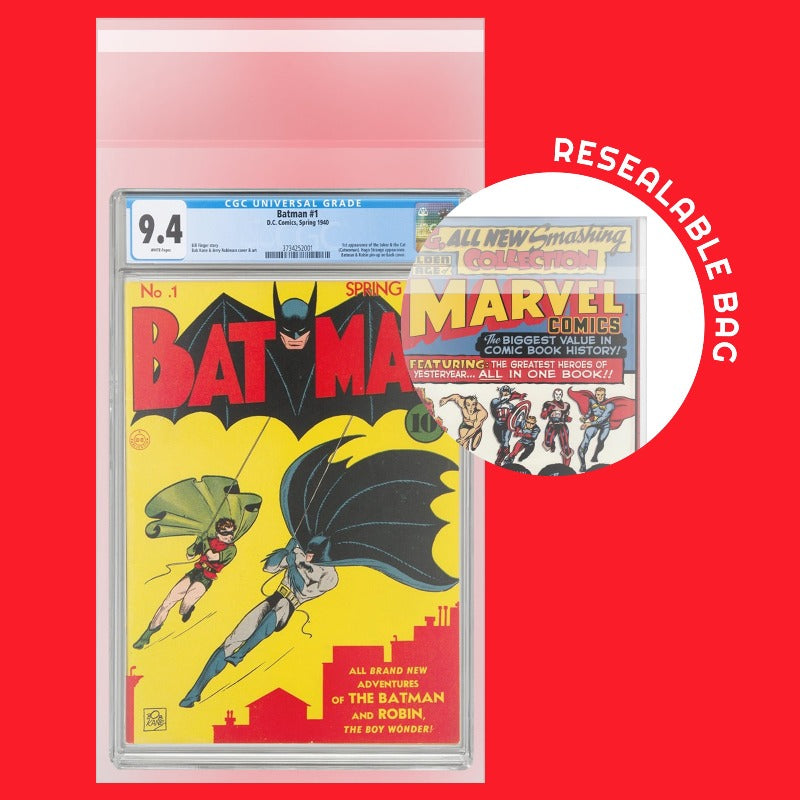 EVORETRO RESEALABLE GRADED COMIC BOOK BAGS 2MIL