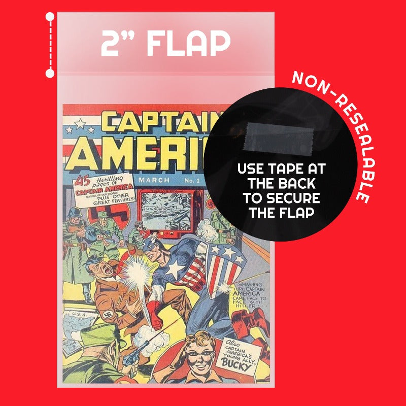 EVORETRO GOLDEN AGE COMIC BOOK BAGS 2 MIL