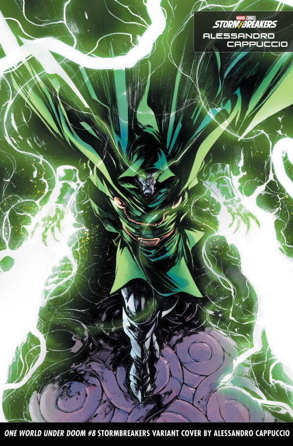 ONE WORLD UNDER DOOM #8 ALESSANDRO CAPPUCCIO STORMBREAKERS NEW CLASS VARIANT