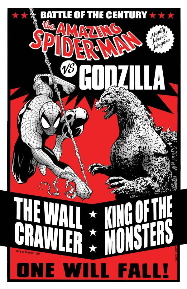 GODZILLA VS. SPIDER-MAN #1 LEE GARBETT VERSUS VARIANT