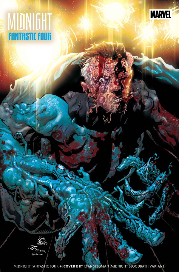 MIDNIGHT FANTASTIC FOUR #1 COVER B RYAN STEGMAN MIDNIGHT BLOODBATH VARIANT