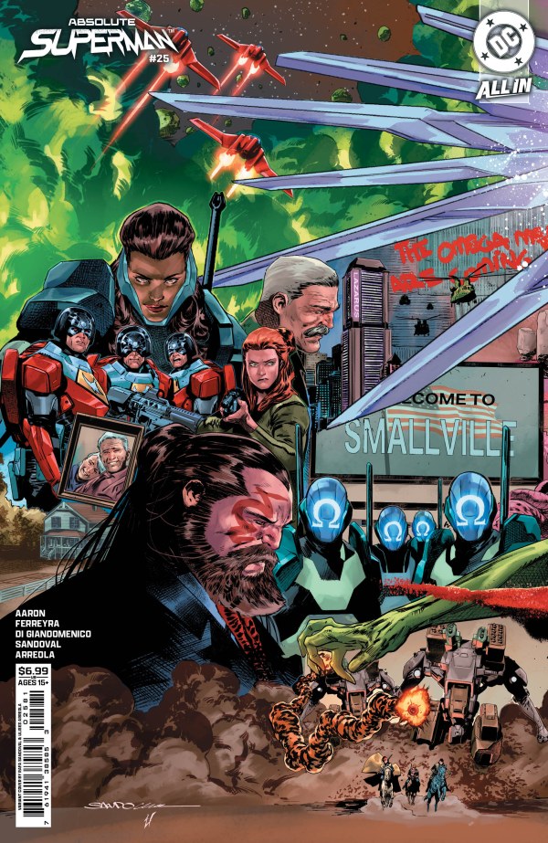 ABSOLUTE SUPERMAN #25 CVR H RAFA SANDOVAL LEFT CONNECTING CARD STOCK VAR