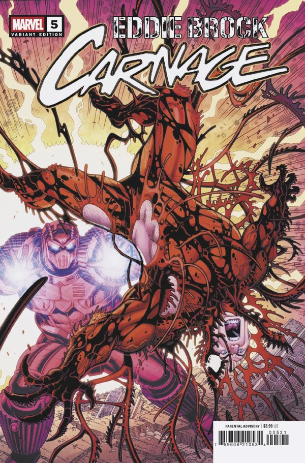 EDDIE BROCK: CARNAGE #5 NICK BRADSHAW BRING ON THE BAD GUYS VARIANT