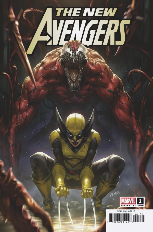 NEW AVENGERS #1 DERRICK CHEW CARNAGE AND LAURA KINNEY WOLVERINE VARIANT B (THUNDERBOLTS)