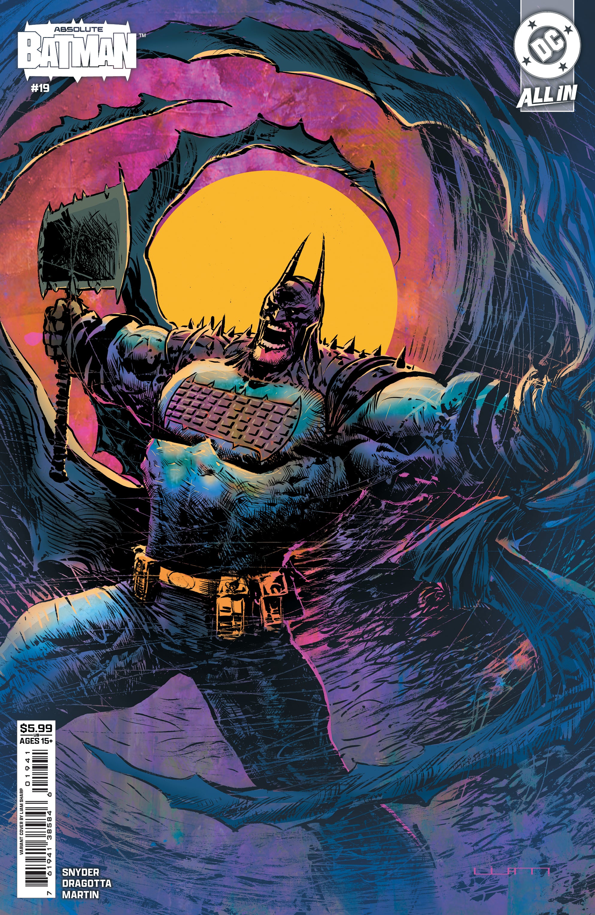 ABSOLUTE BATMAN #19 CVR D LIAM SHARP CARD STOCK VAR