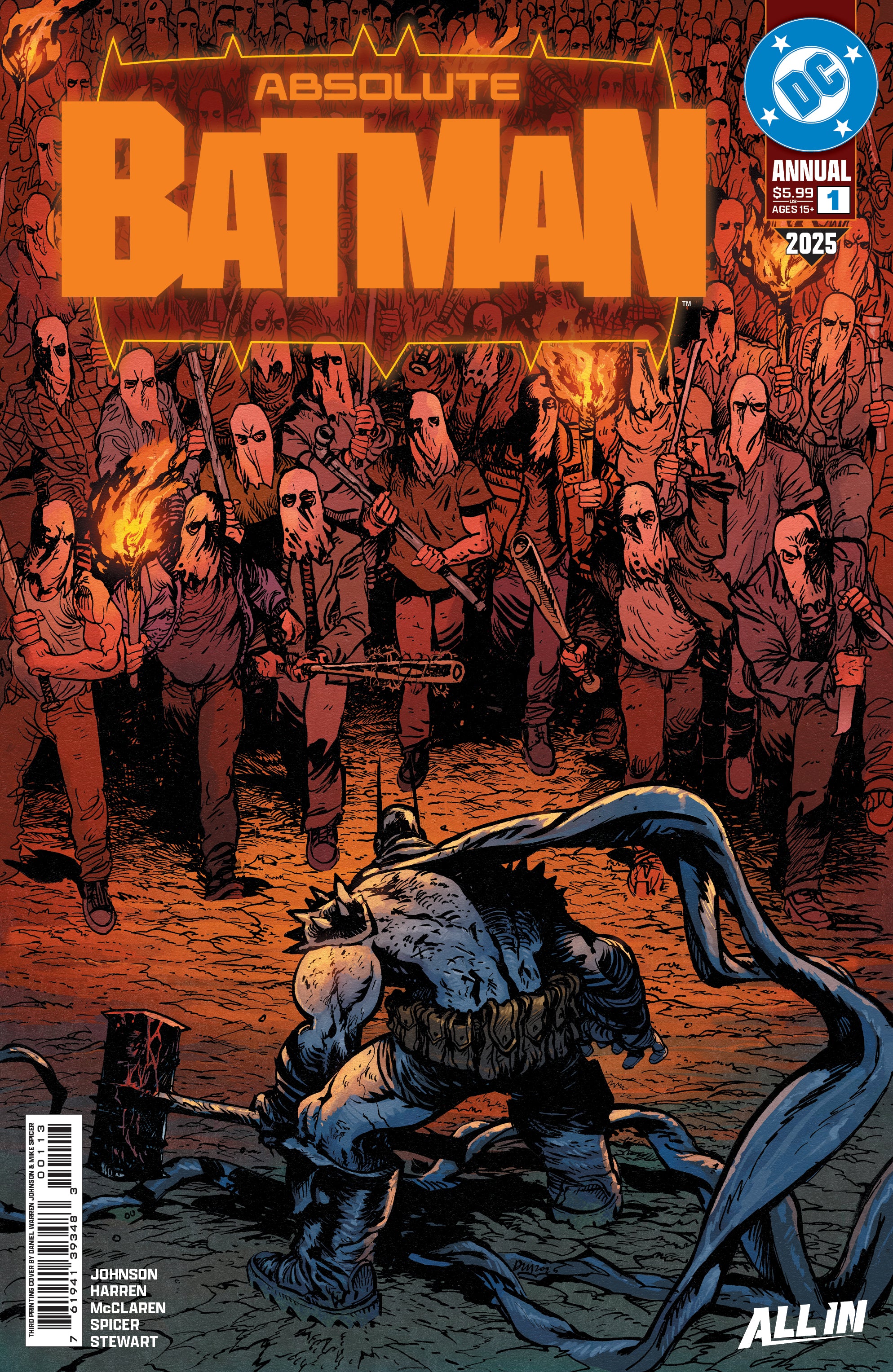 ABSOLUTE BATMAN 2025 ANNUAL #1 (ONE SHOT) THIRD PRINTING CVR A DANIEL WARREN JOHNSON