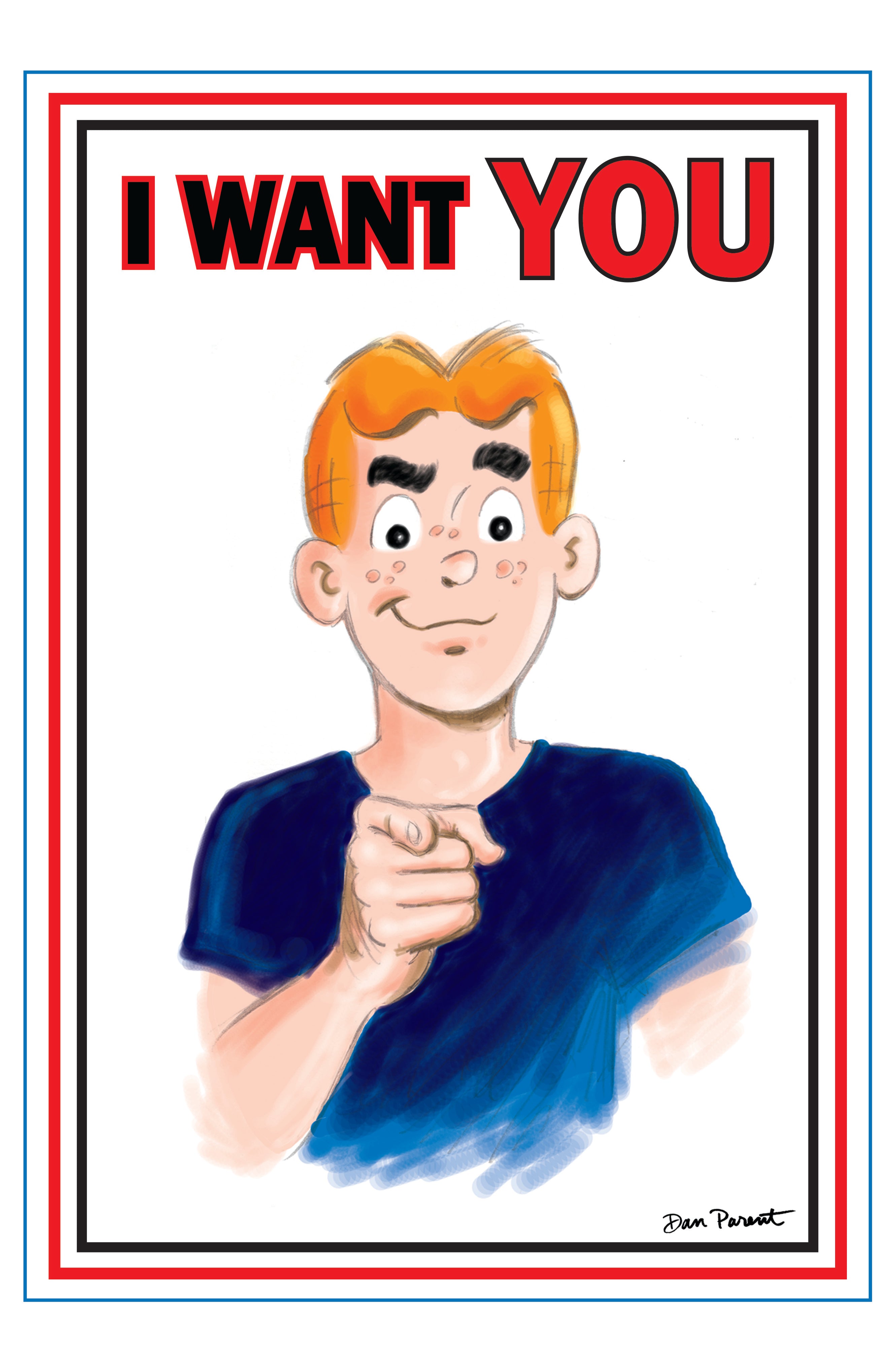 ARCHIE COMICS CELEBRATES AMERICAS 250TH (ONE SHOT) CVR C DAN PARENT UNCLE SAM POSTER ART VAR