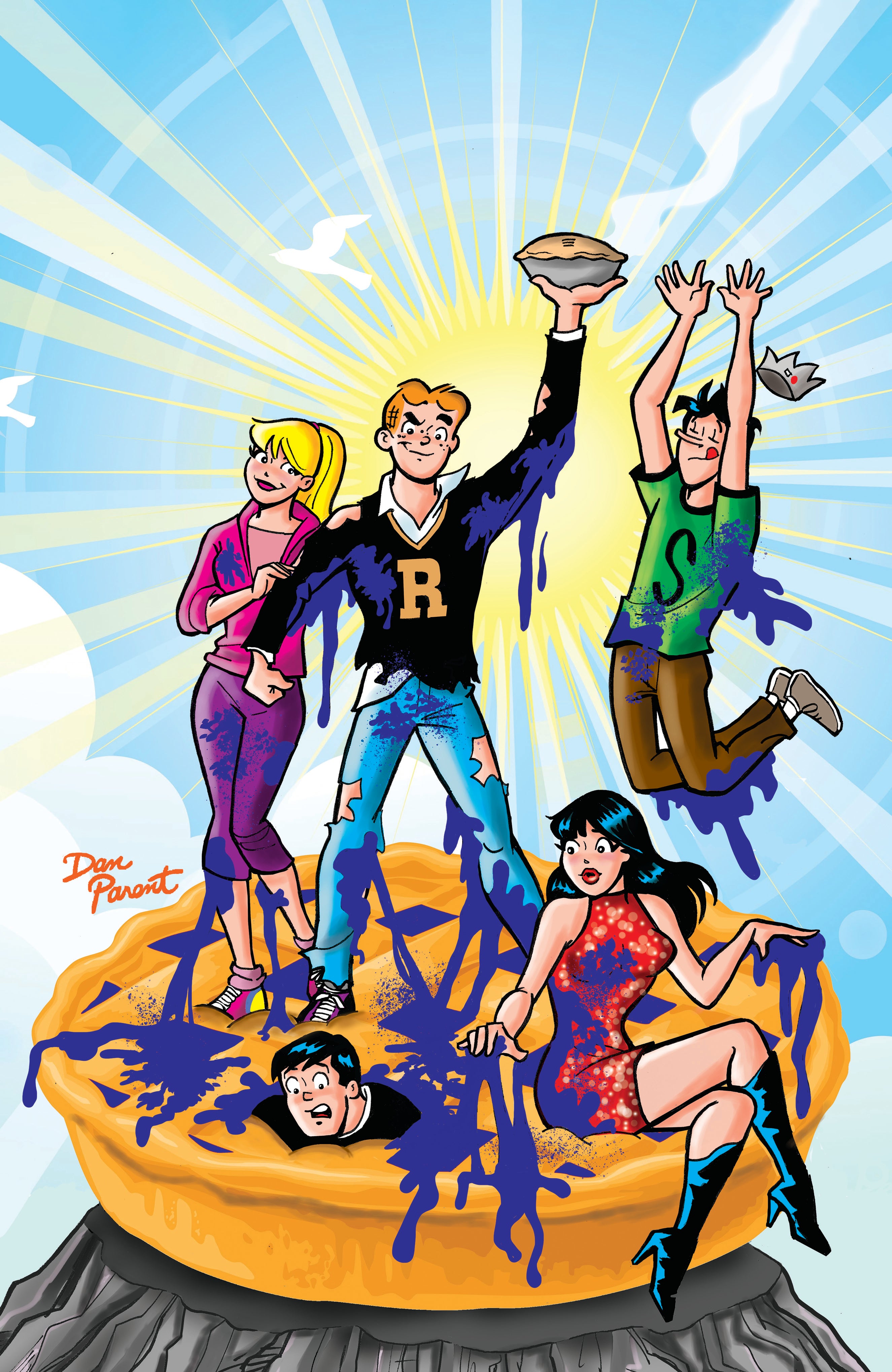 JUGHEAD PIEMAGEDDON (ONE SHOT) CVR G DAN PARENT FOIL FULL ART VAR