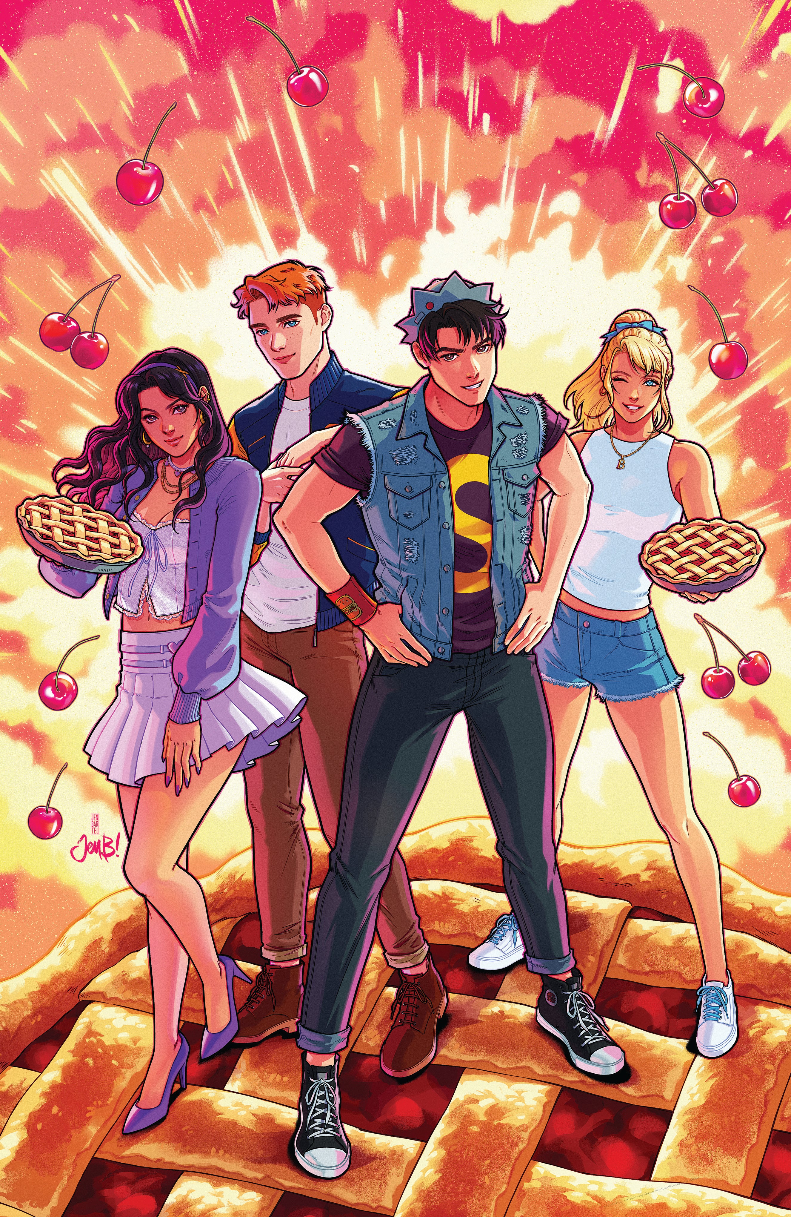 JUGHEAD PIEMAGEDDON (ONE SHOT) CVR H JEN BARTEL FOIL FULL ART VAR