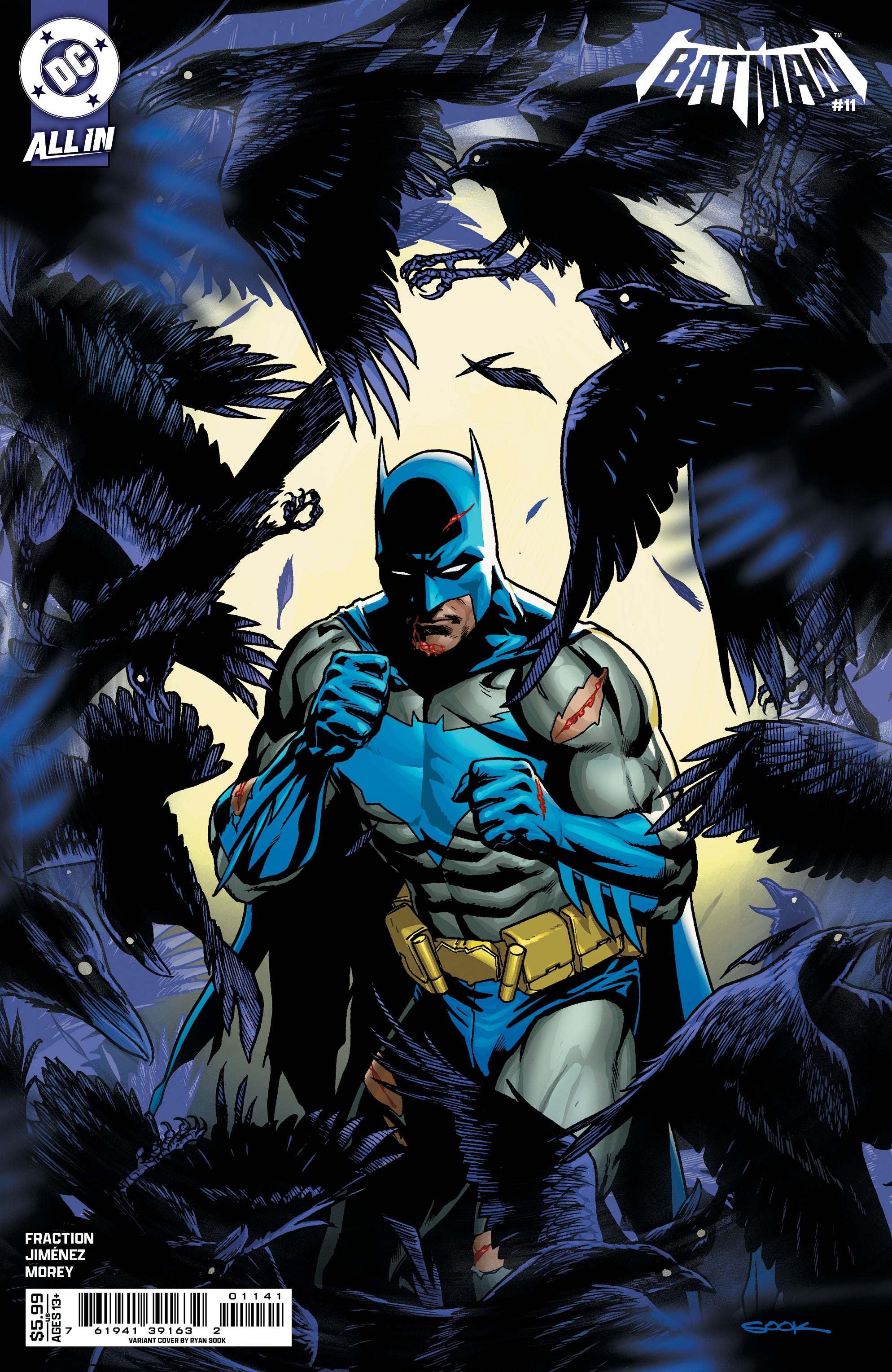 BATMAN #11 CVR D RYAN SOOK CARD STOCK VAR