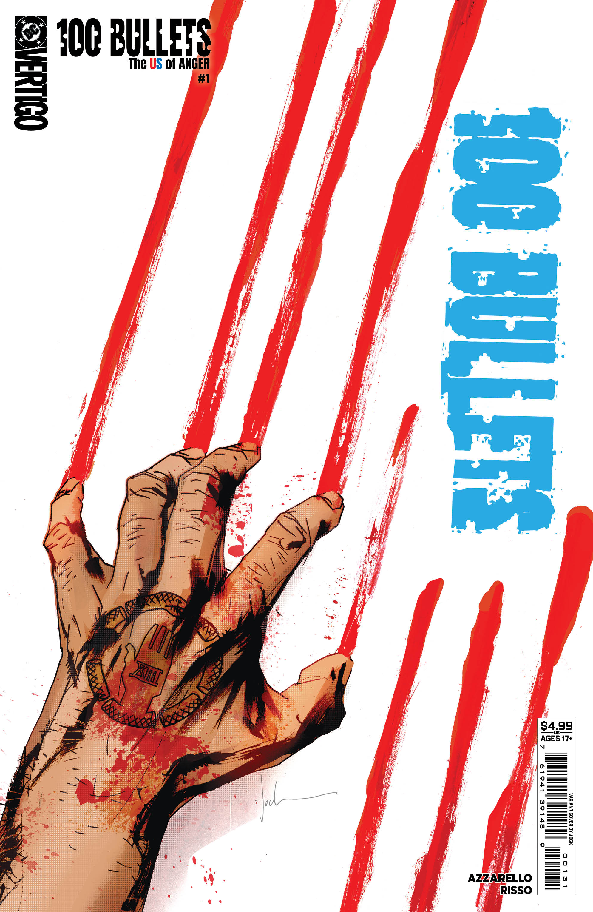 100 BULLETS THE US OF ANGER #1 (OF 8) CVR C JOCK CARD STOCK VAR