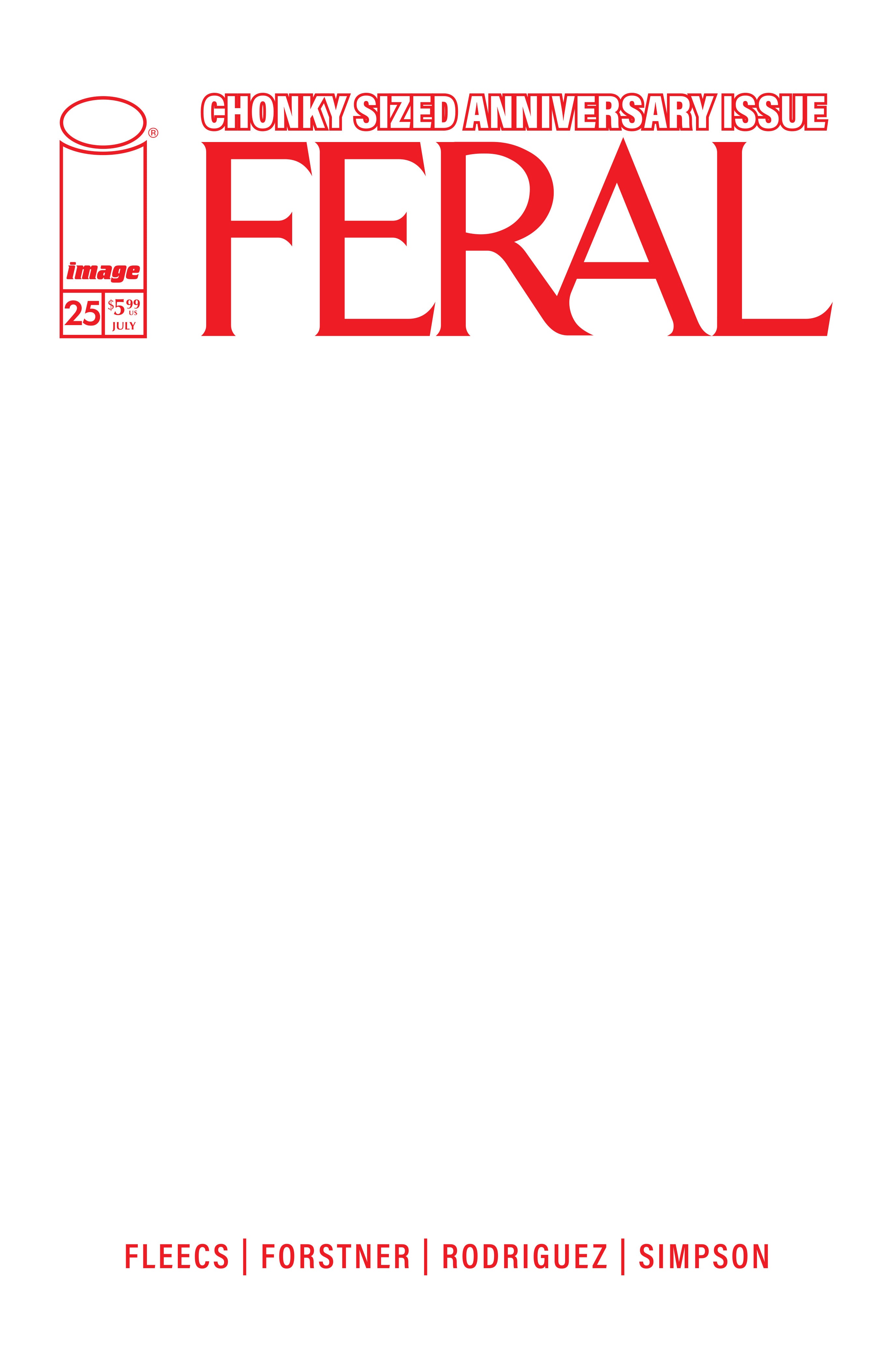 FERAL #25 CVR E BLANK SKETCH VAR (ALLOCATIONS MAY OCCUR)